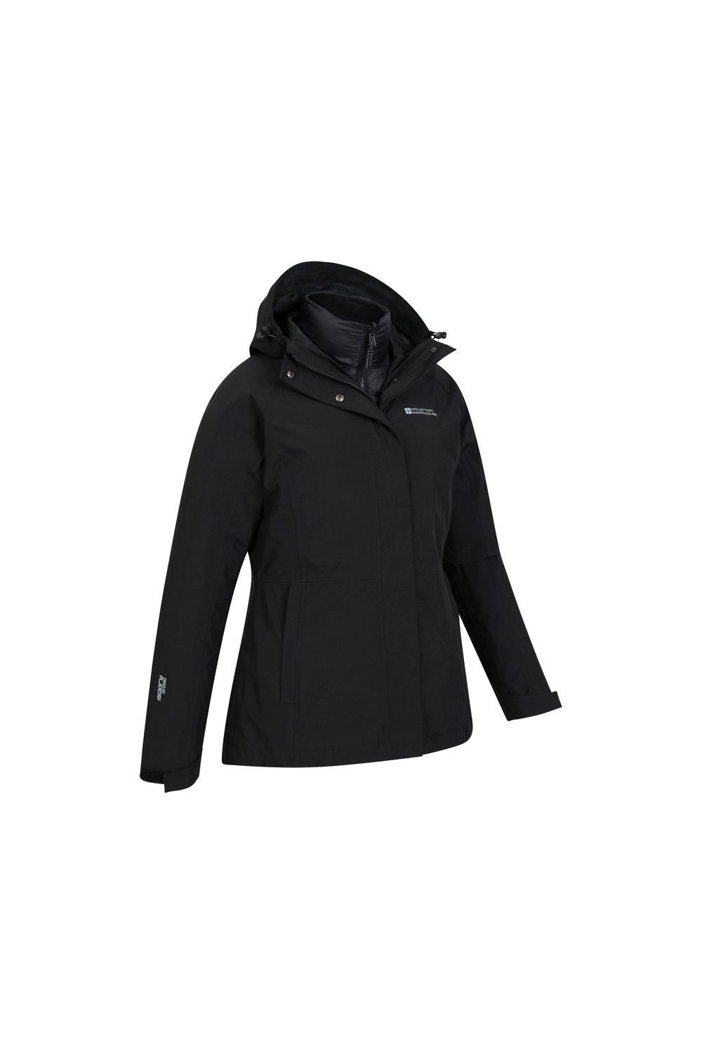 Black Alaskan 3 in 1 Padded Jacket, Image 3 of 6