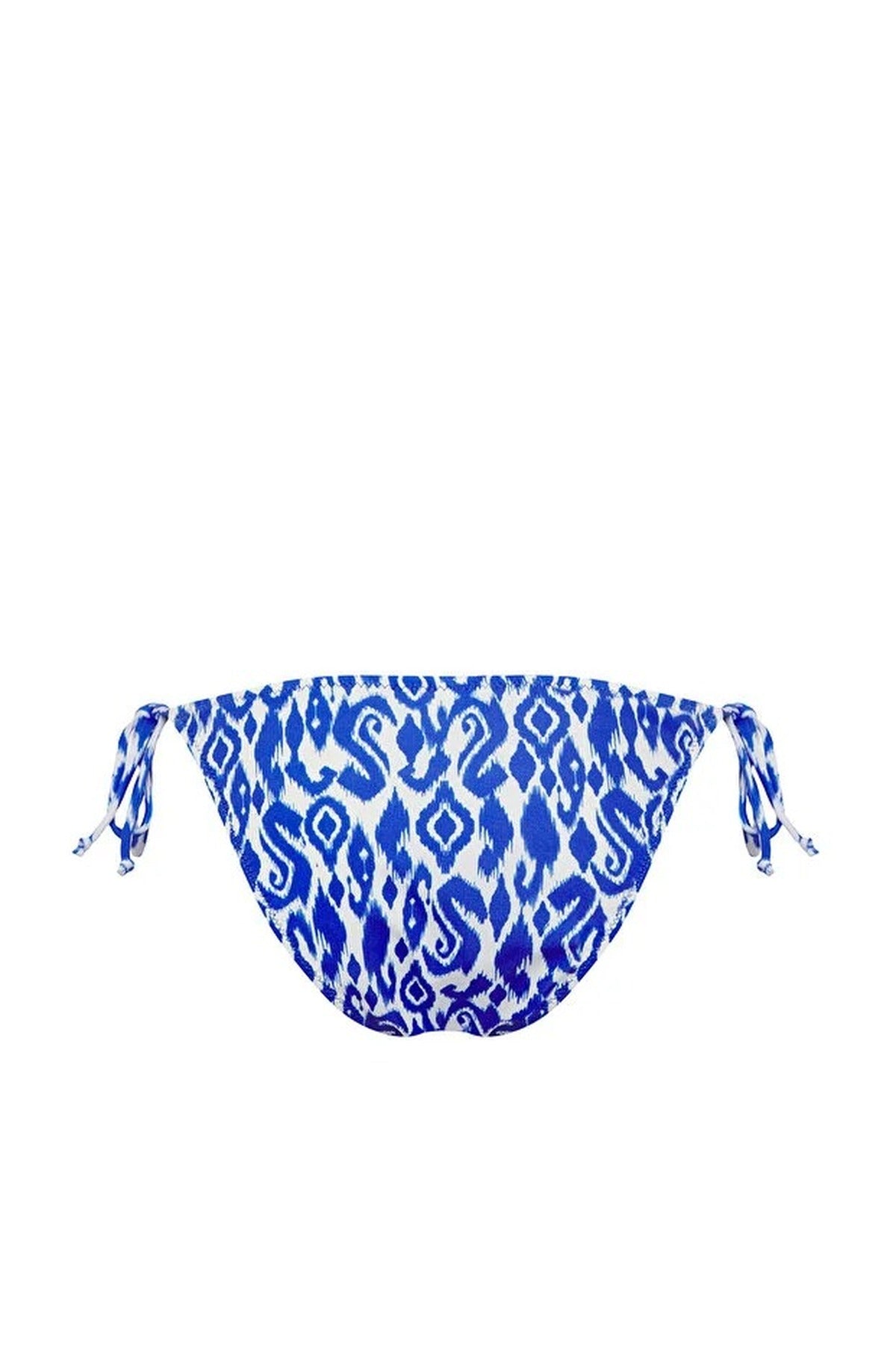 Multi Ethnic Print Tie Side Regular Waist Bikini Bottom with Adjustable Fit, Image 3 of 4