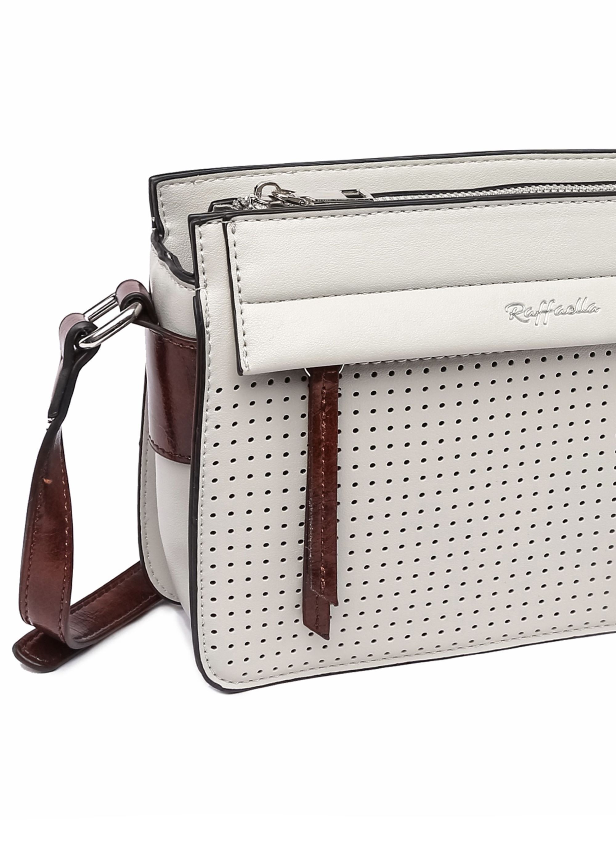 Grey Raffaella Grey Cross Body Satchel Bag, Image 2 of 2