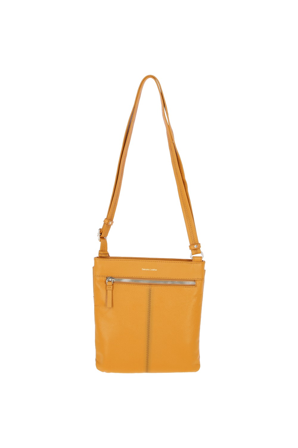 Ochre 'Curvo' Real Leather Crossbody Bag, Image 4 of 4