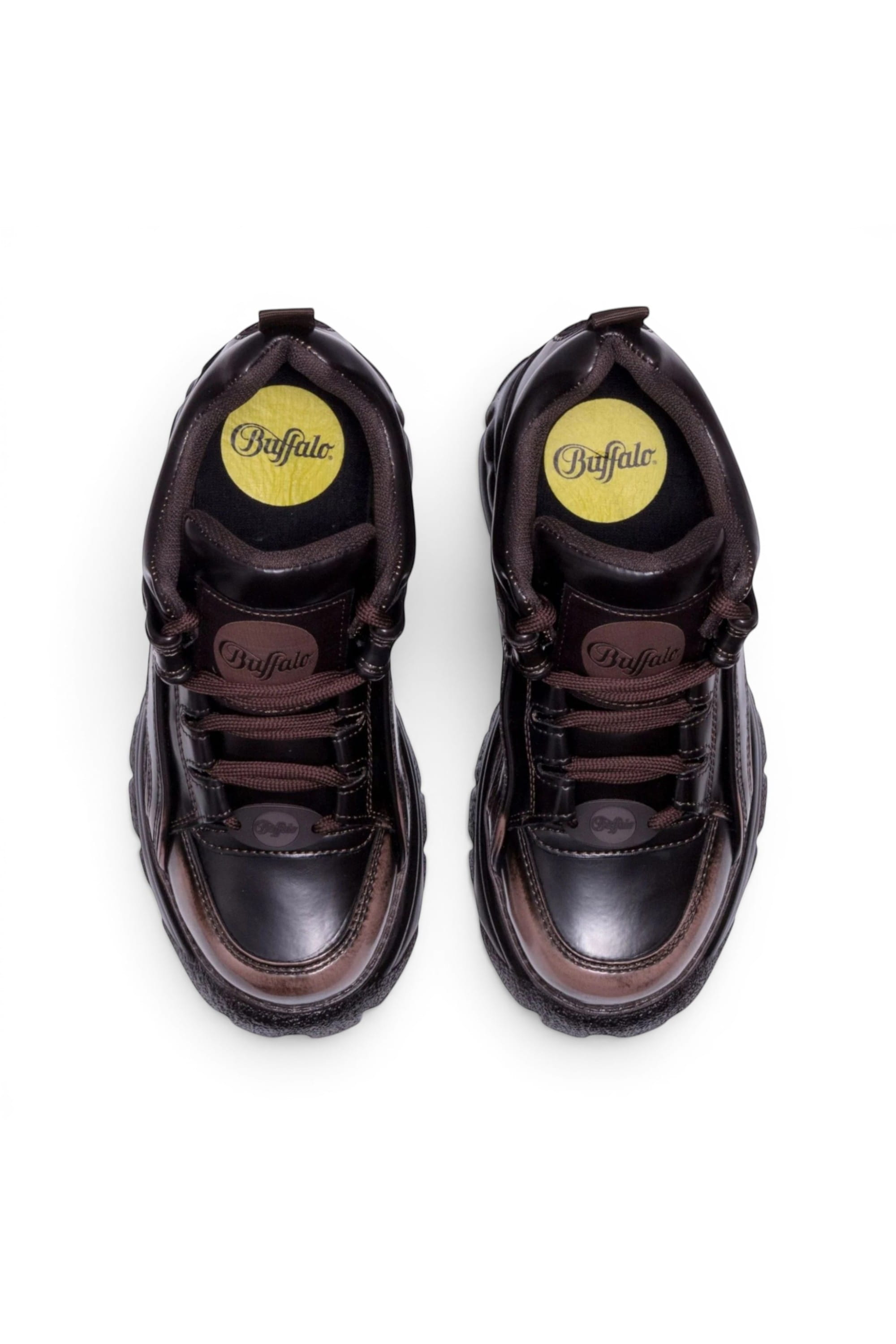 Brown Womens Chunky Platform Trainers -1339-14, Image 6 of 6