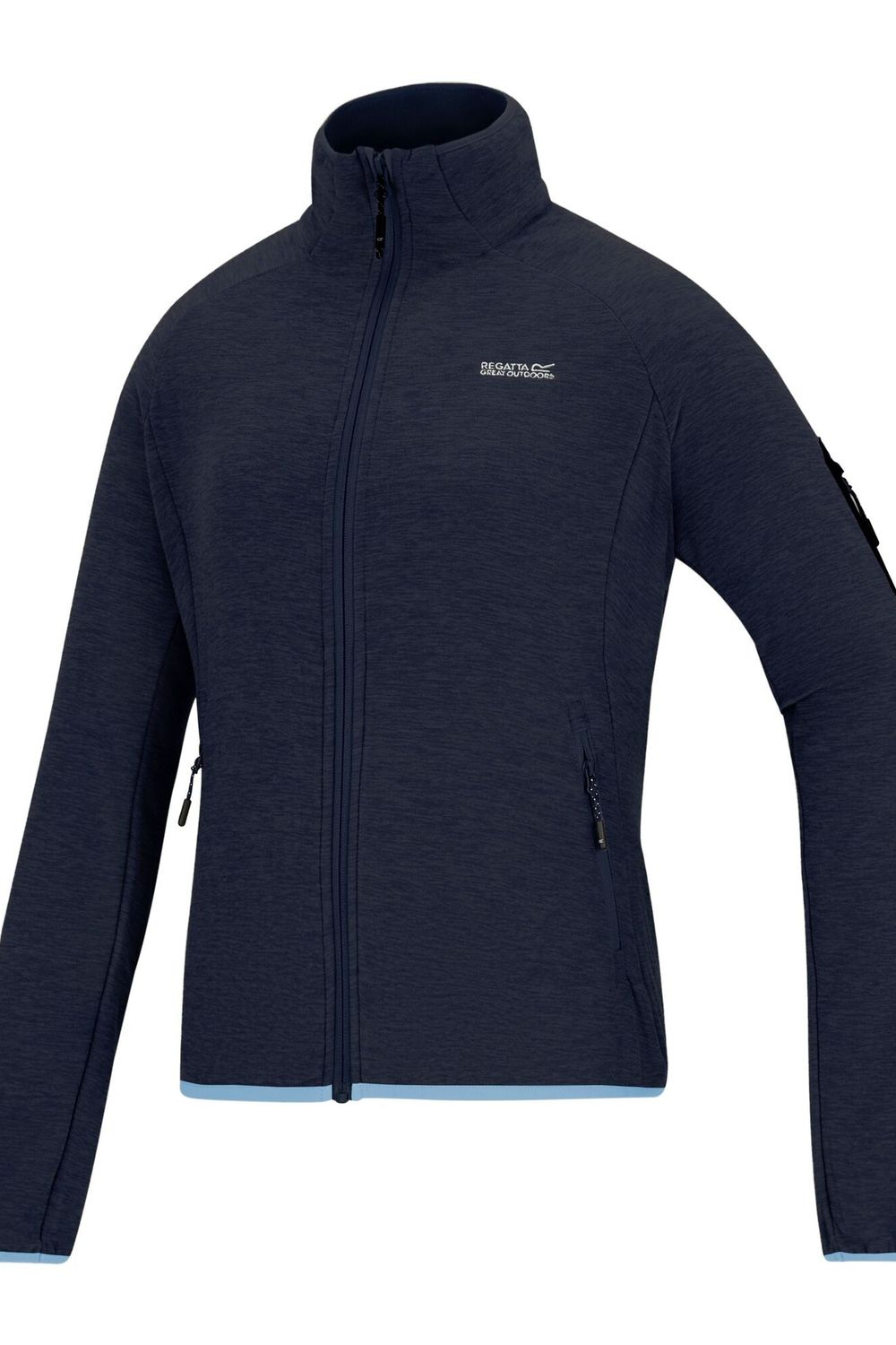 Navy Blue Rivendell Full Zip Fleece Jacket, Image 3 of 4
