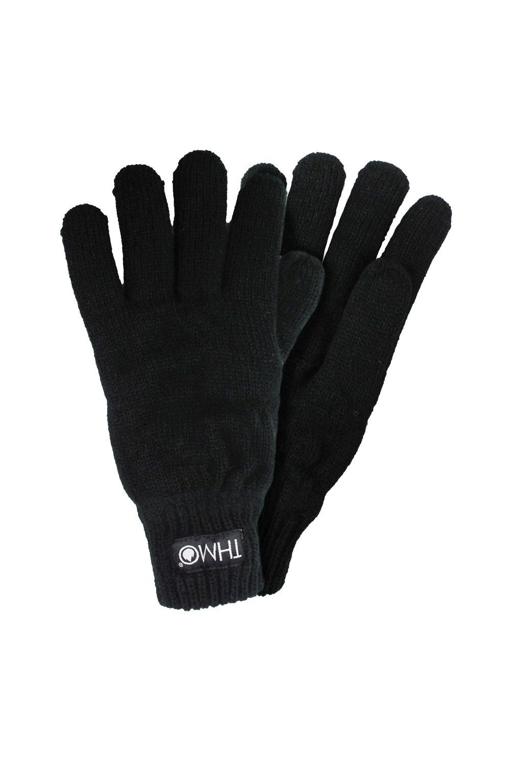 Black Full Finger Gloves with Thinsulate Lining, Image 1 of 5