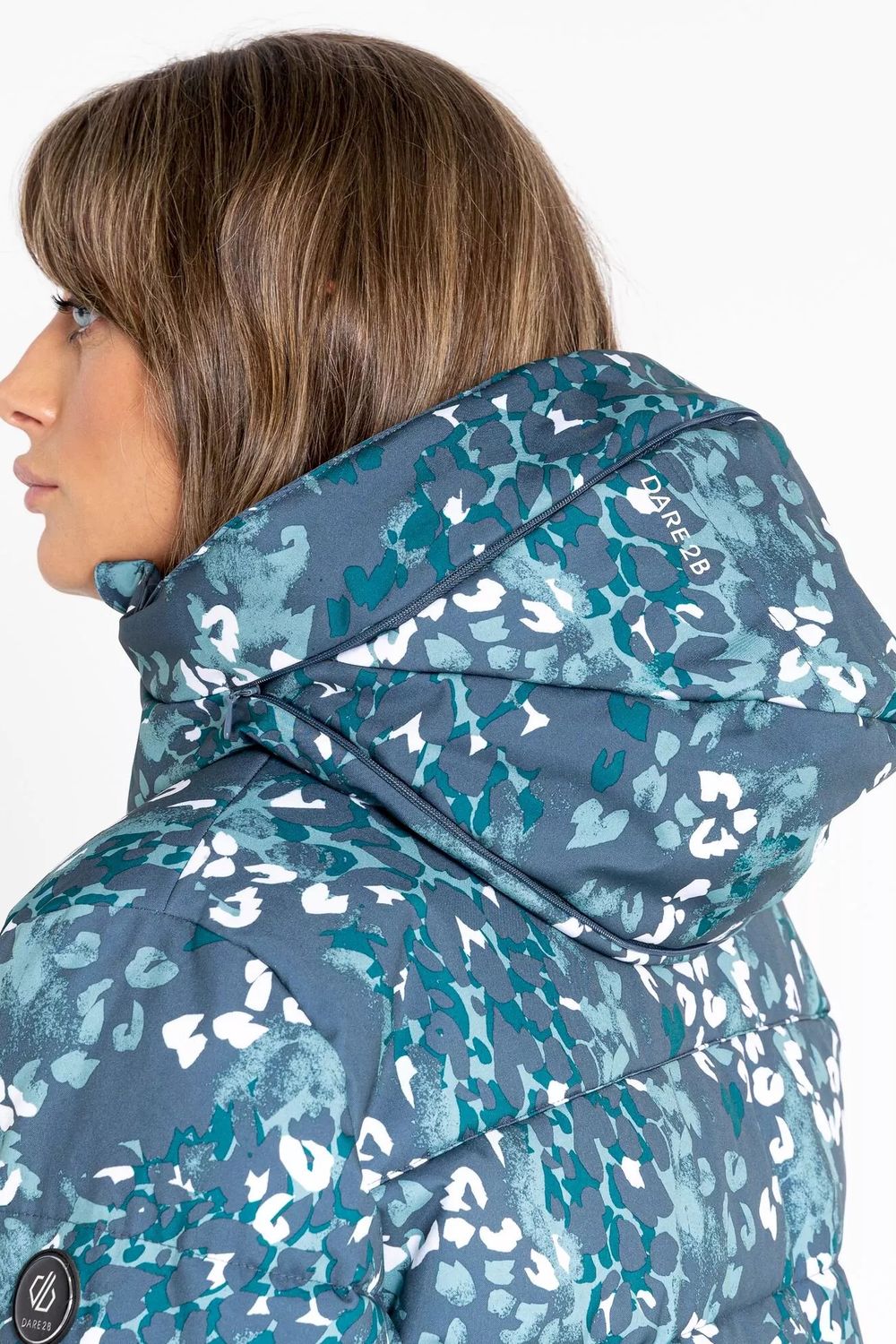 Green Verdict Animal Print Insulated Ski Jacket, Image 5 of 8