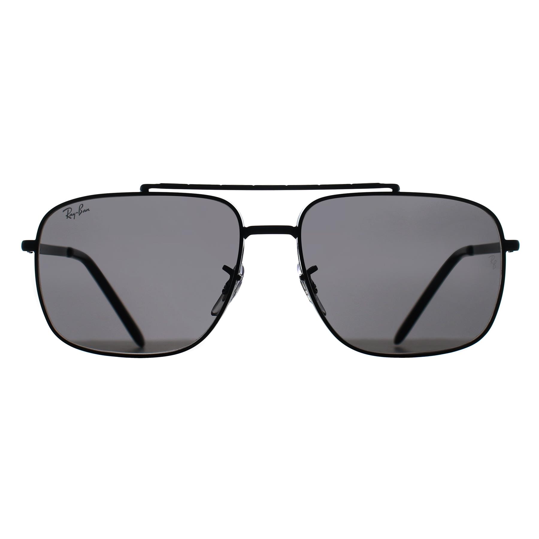 Black Ray-Ban Black Rectangle Polished Black Dark Grey RB3796, Image 1 of 3