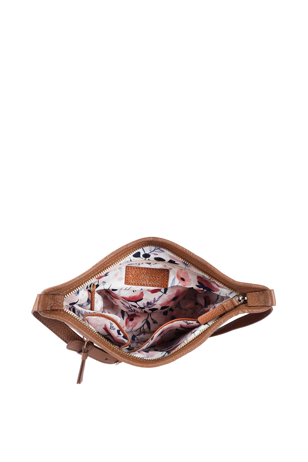 Tan Ashwood Leather Tan "Expression" Real Leather Shoulder Bag, Image 4 of 5