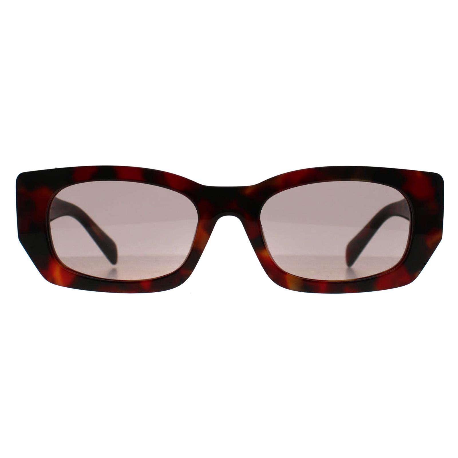 Brown Prada Brown Rectangle Poppy Tortoise Light Purple Brown PRB05S, Image 1 of 3