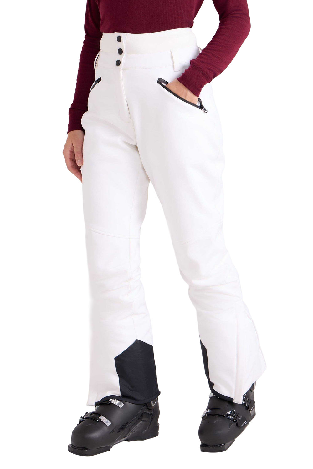 White Avalanche RECCO High Waist Ski Trousers, Image 5 of 5
