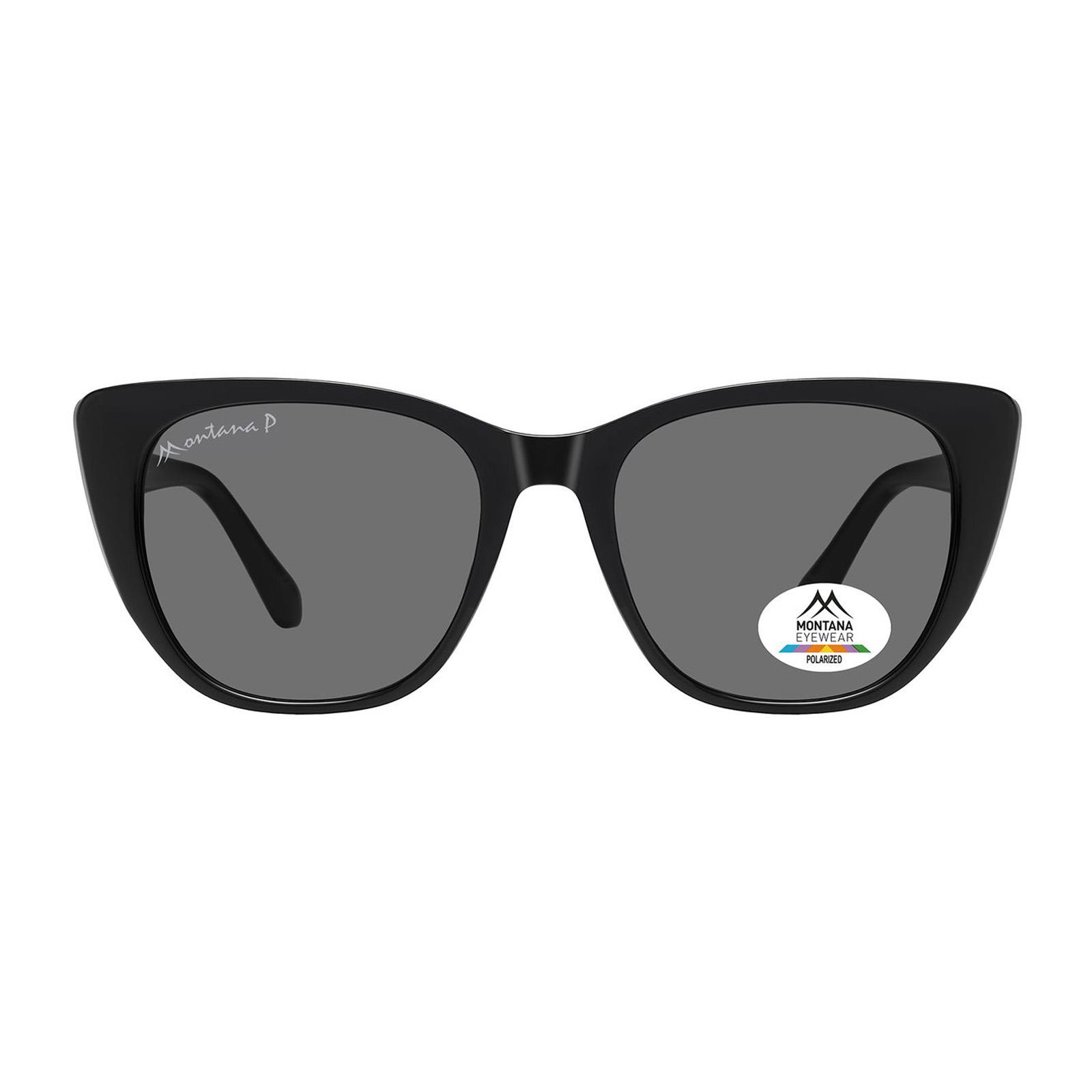Black Montana Black Cat Eye Black Grey Polarized MP173, Image 1 of 2