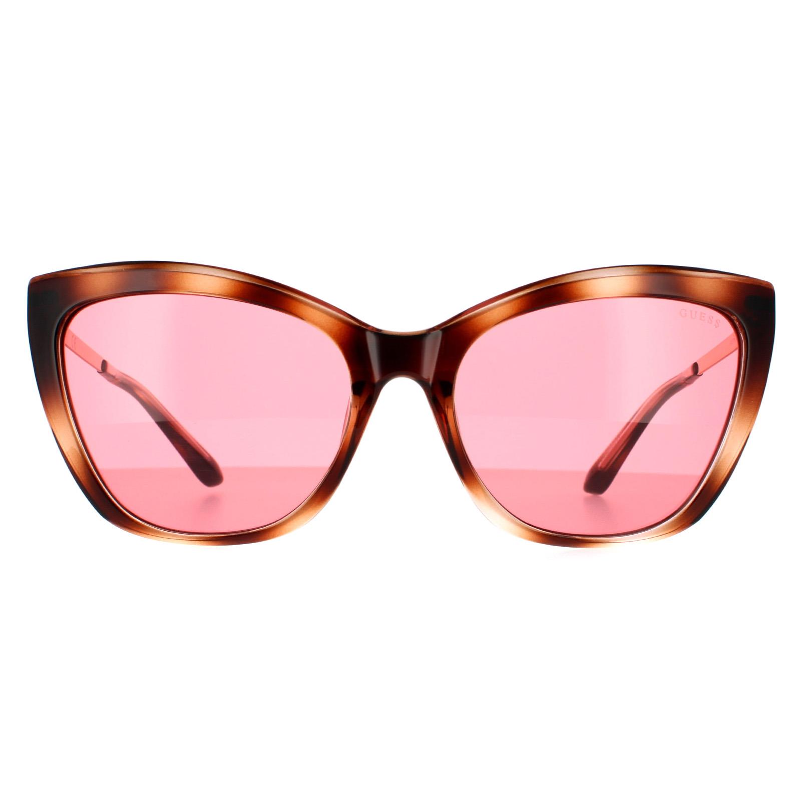 Brown Cat Eye Havana Burgundy Sunglasses, Image 1 of 4