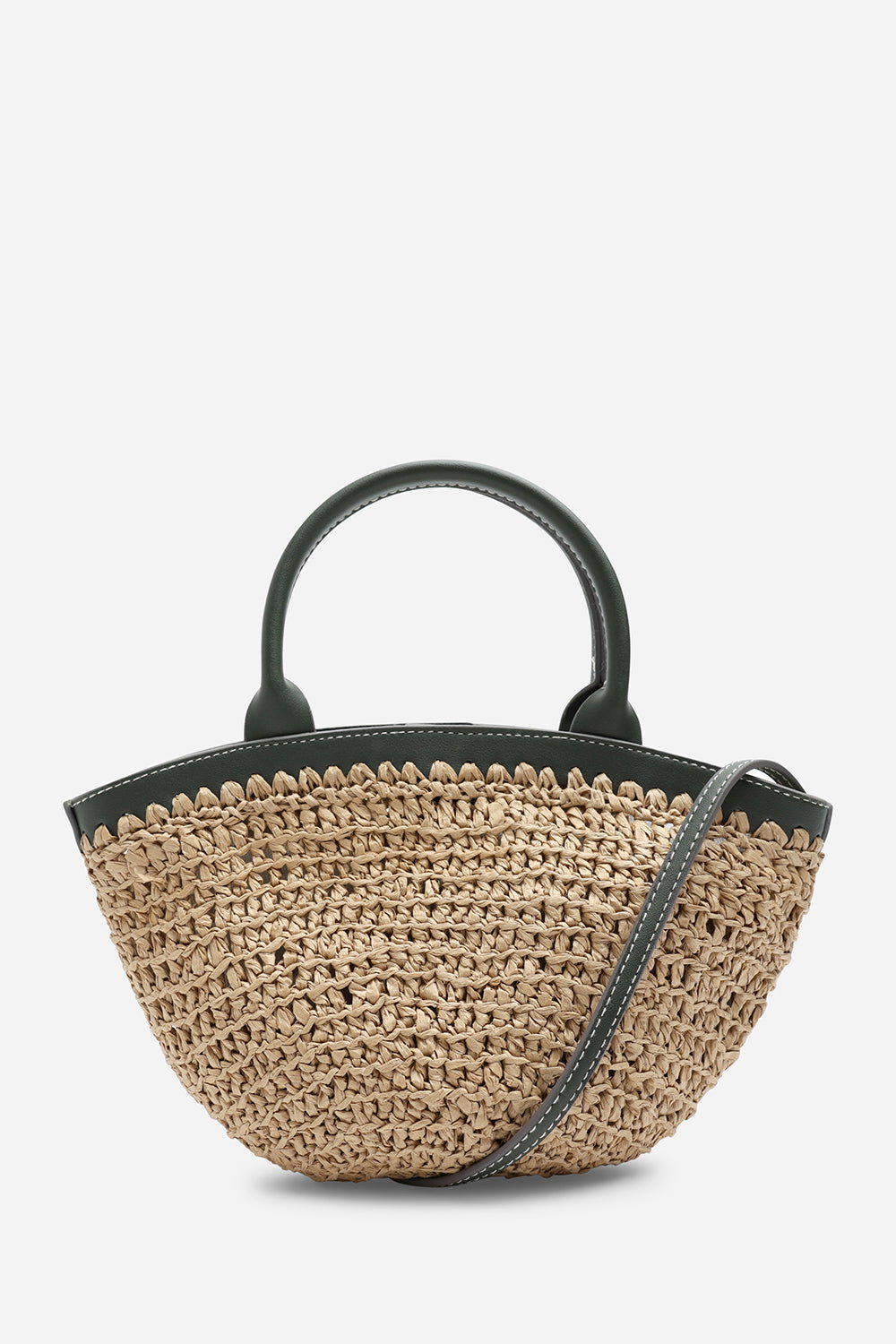 Olive Jianna Woven Raffia Tote With Cross Body, Image 1 of 6