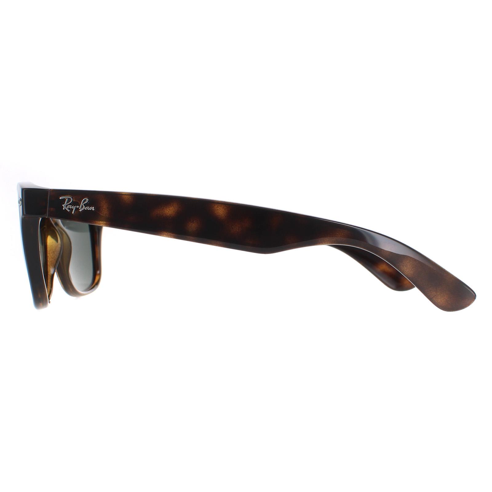 Brown Ray-Ban Brown Rectangle Tortoise Green Polarized Sunglasses, Image 3 of 4