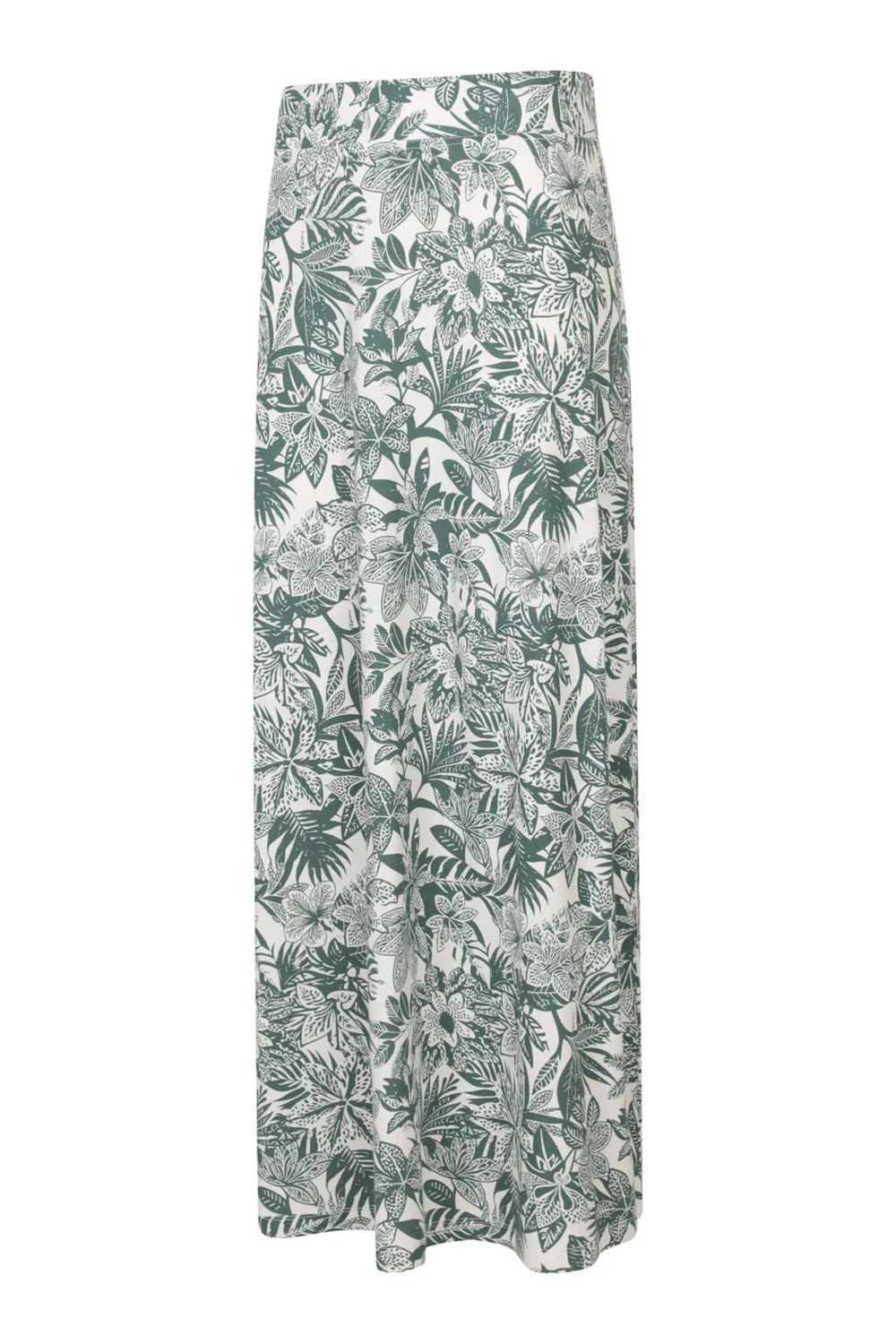 Green Shore Jersey Cotton Blend Long Skirt, Image 3 of 3