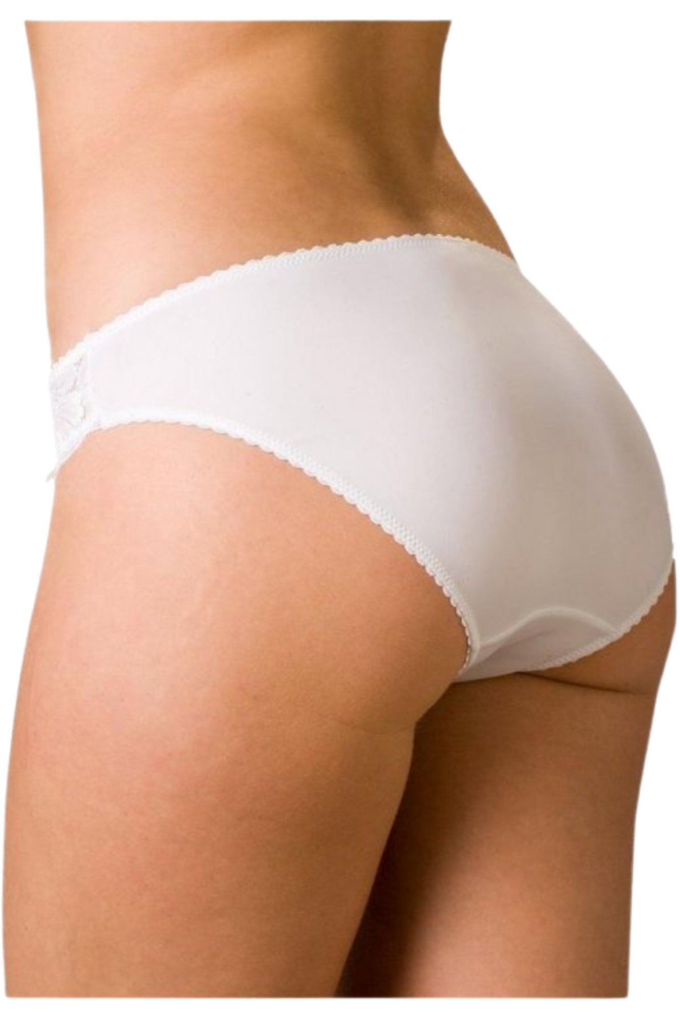 White 3 Pack Jacquard High Leg Briefs, Image 2 of 2