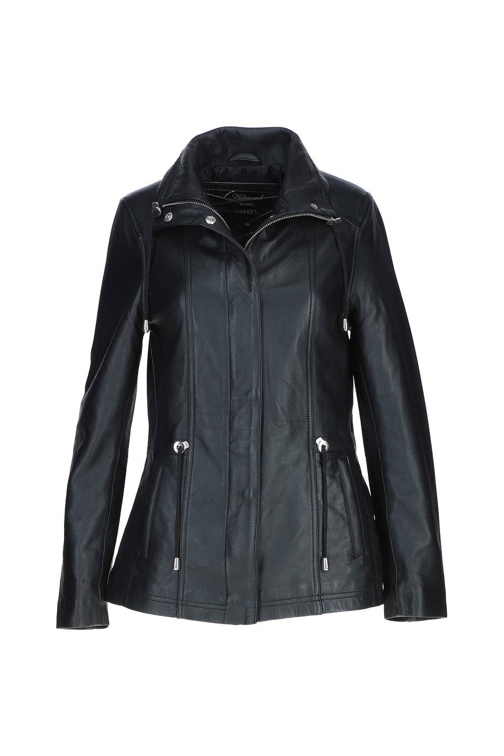 Black Ashwood Leather Black Versatile Real Leather Casual Jacket, Image 2 of 5