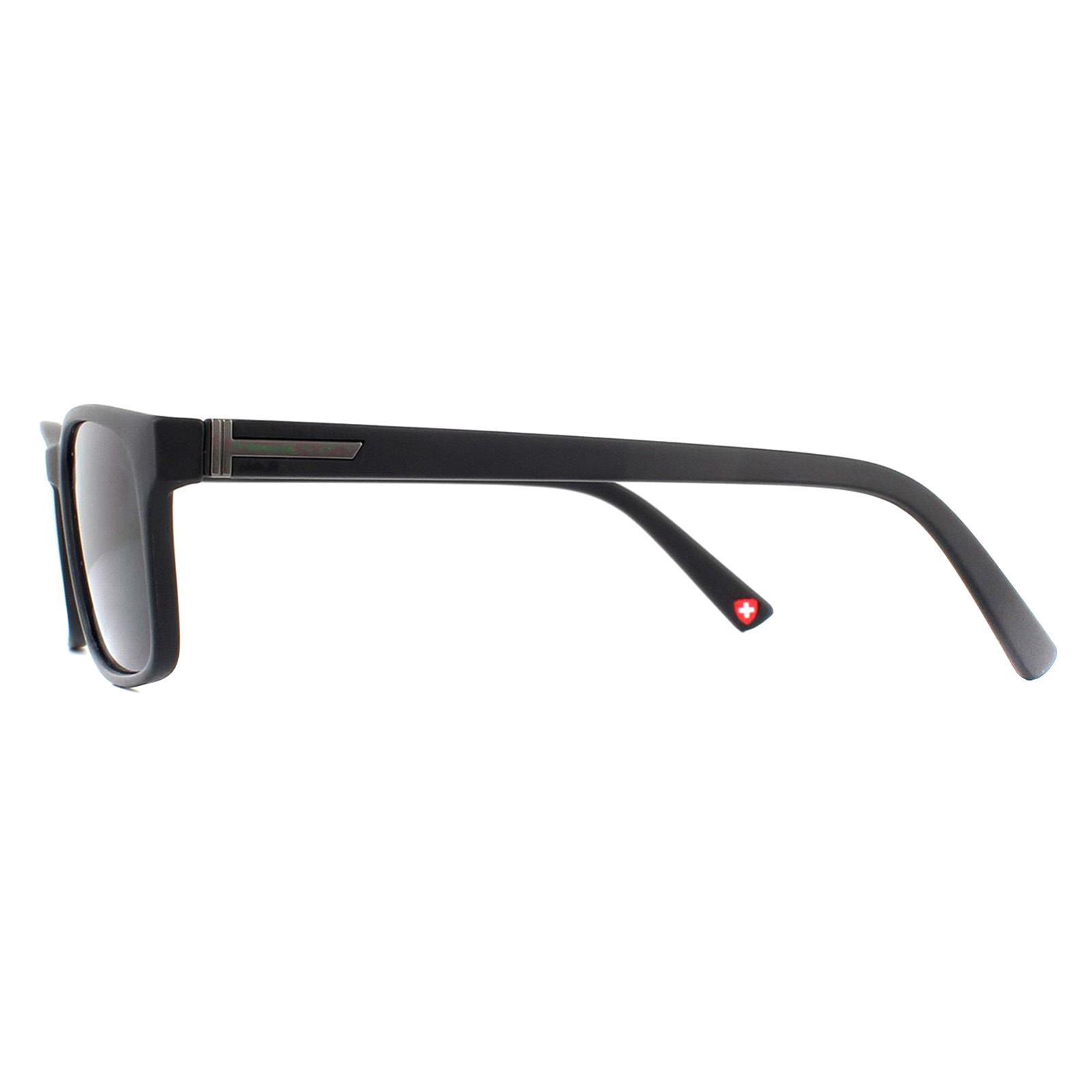 Black Montana Black Rectangle Black Grey Readers +2.00 Sunglasses, Image 3 of 4