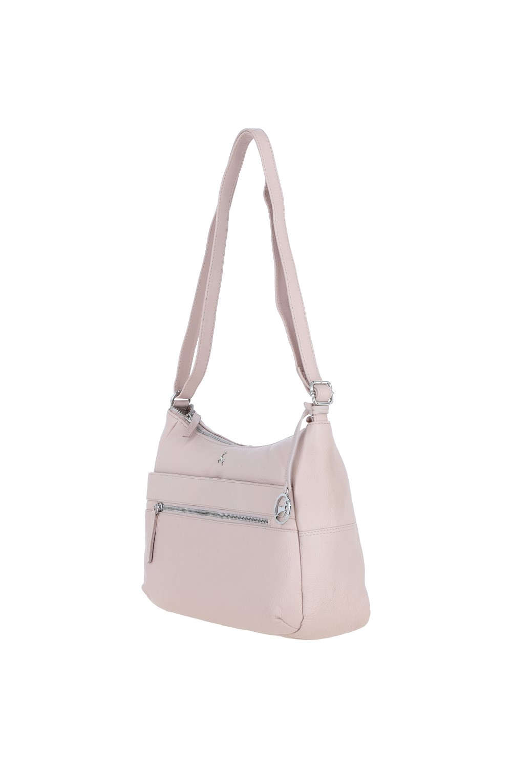 Light Pink 'Meath' Real Leather Shoulder Bag, Image 3 of 5