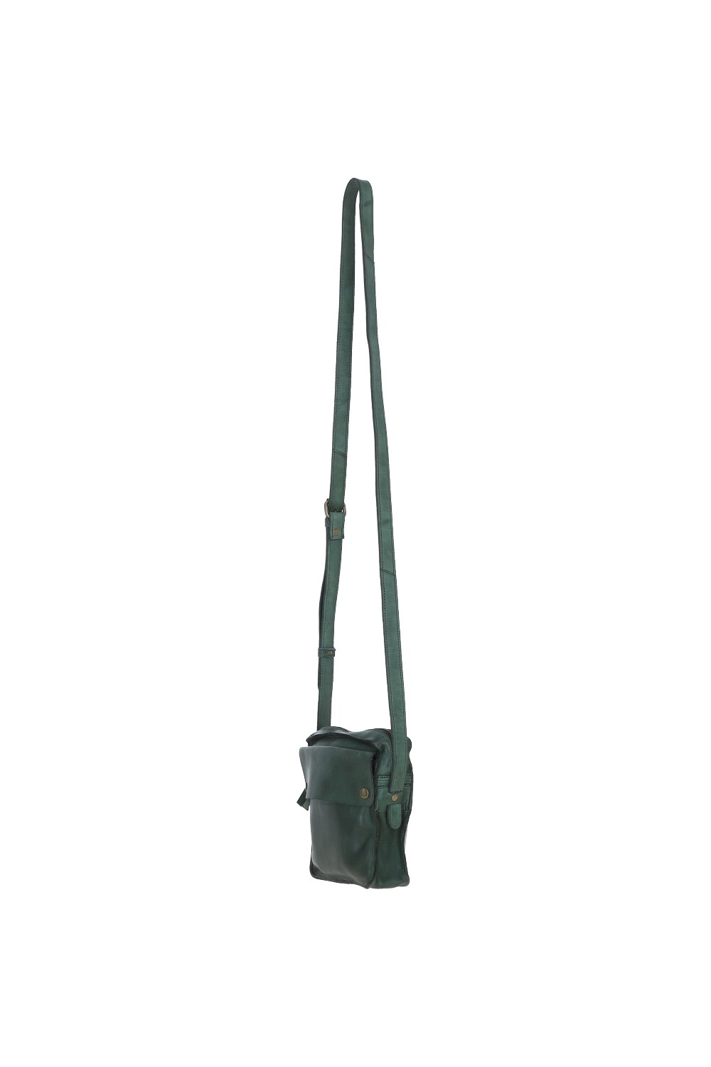 Green Real Leather Cross Body Bag, Image 4 of 6