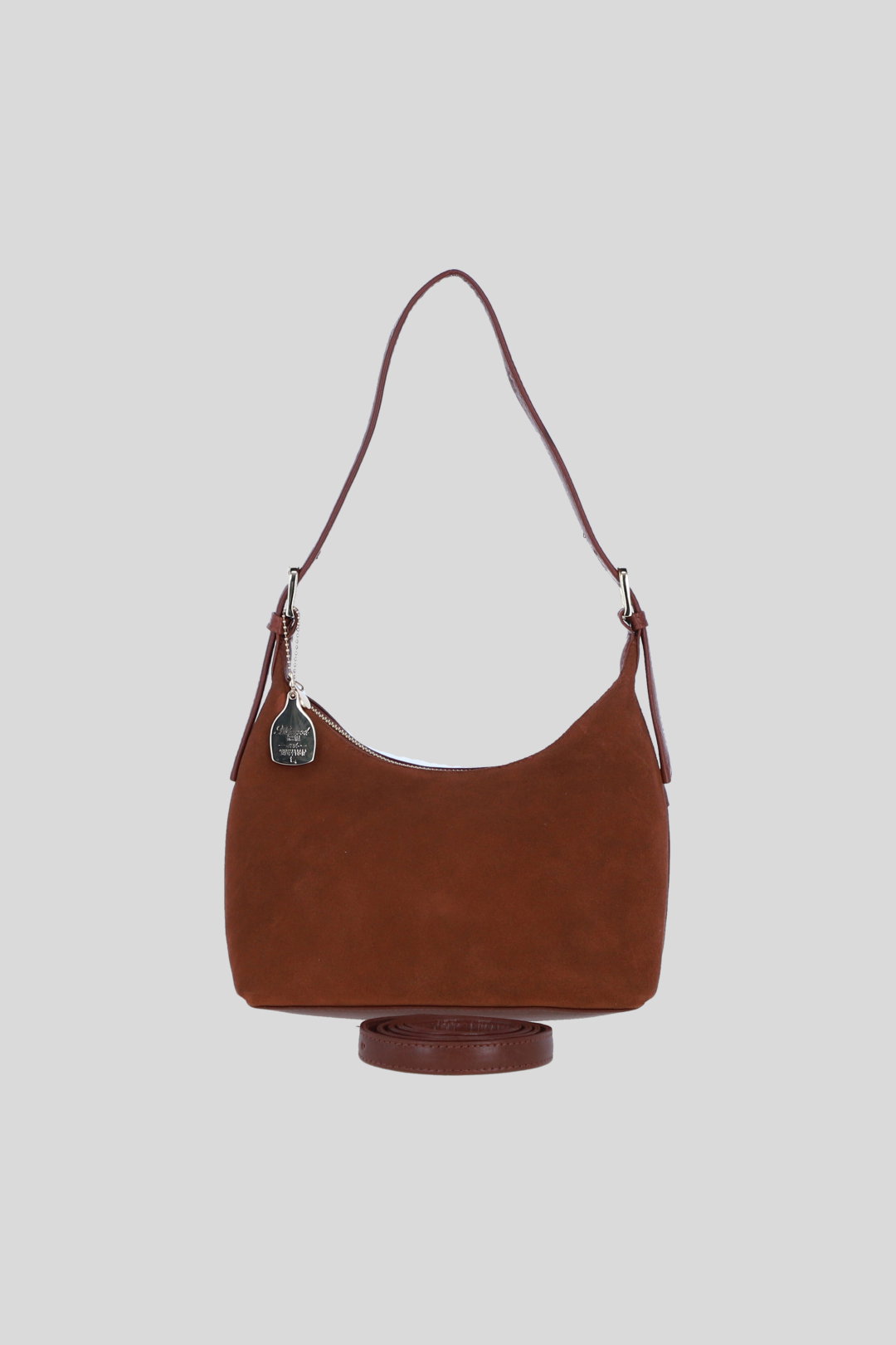 Tan Ashwood Leather Tan Real Leather and Suede Shoulder Bag with Detachable Crossbody Strap, Image 1 of 4