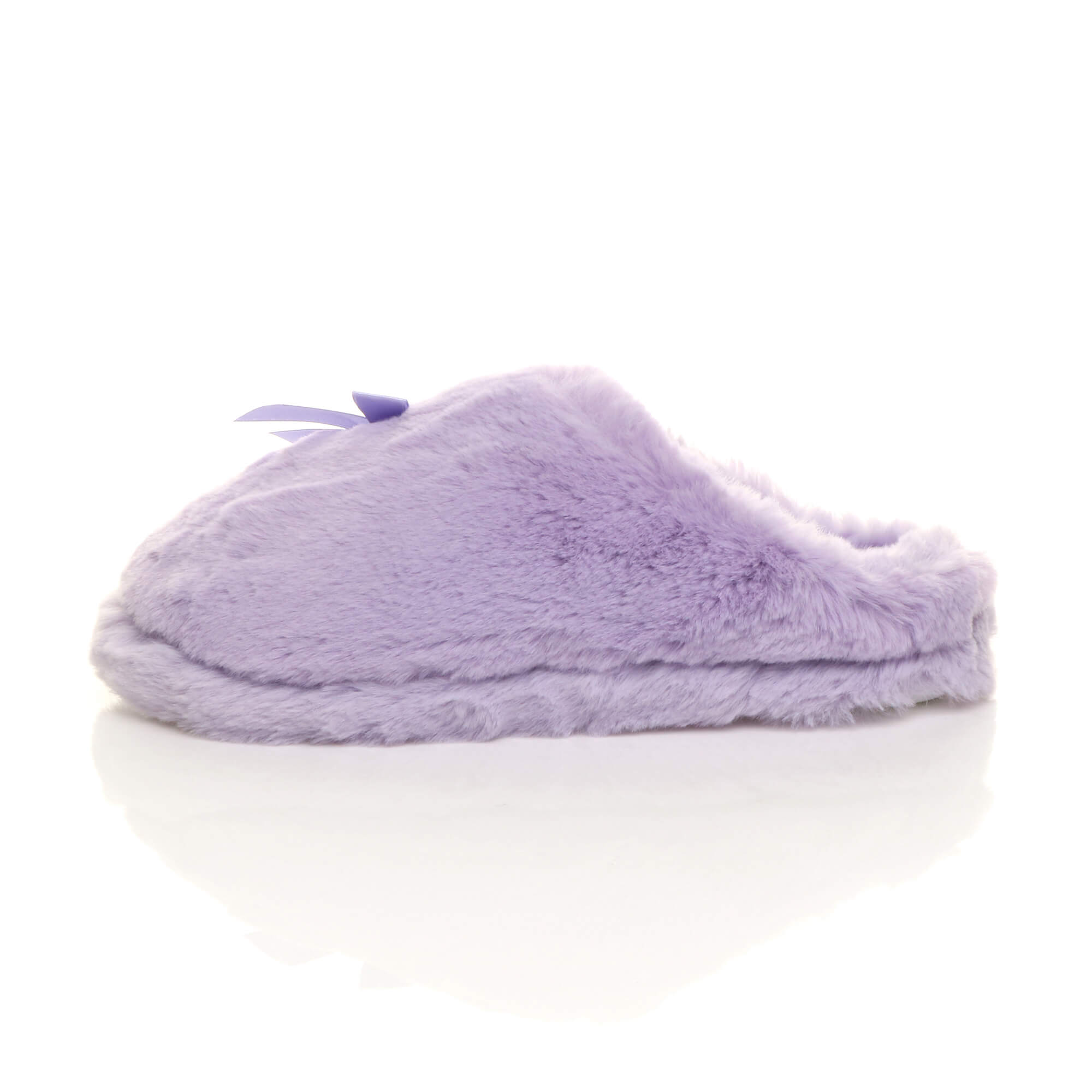 Lilac AJVANI Lilac Fluffy Mule Slippers, Image 3 of 6