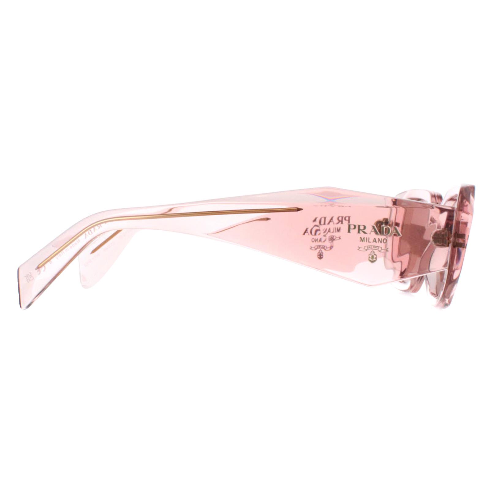 Pink Prada Pink Rectangle Transparent Peach Light Brown PR17WS, Image 4 of 4