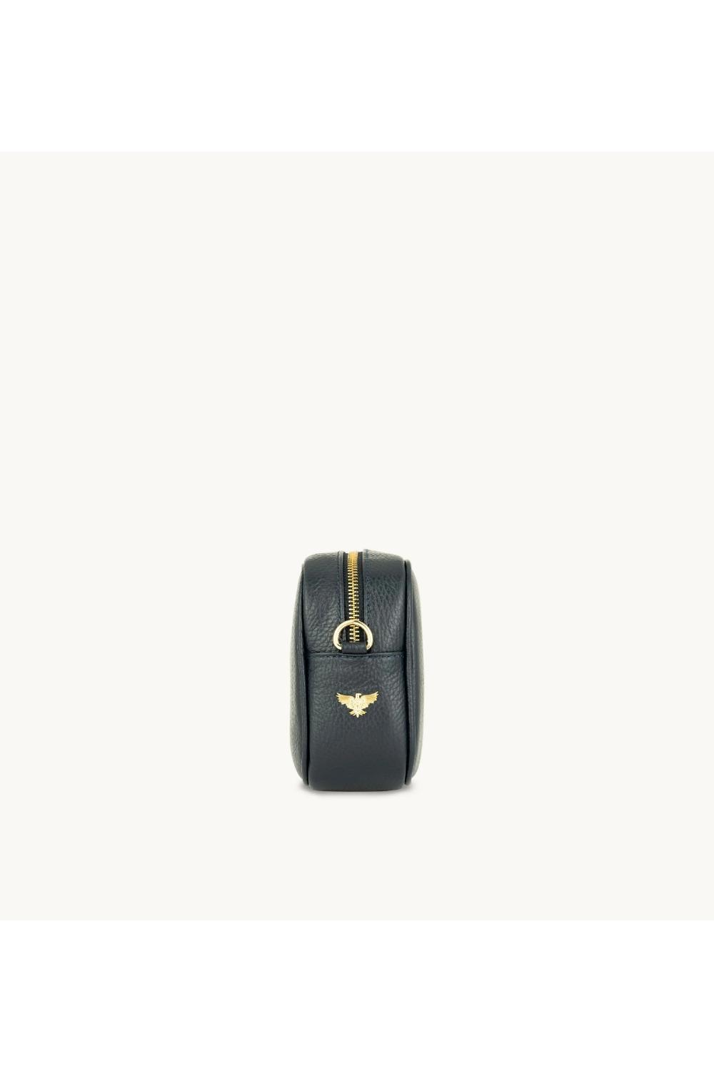 Navy The Tassel Navy Leather Crossbody Bag, Image 2 of 4