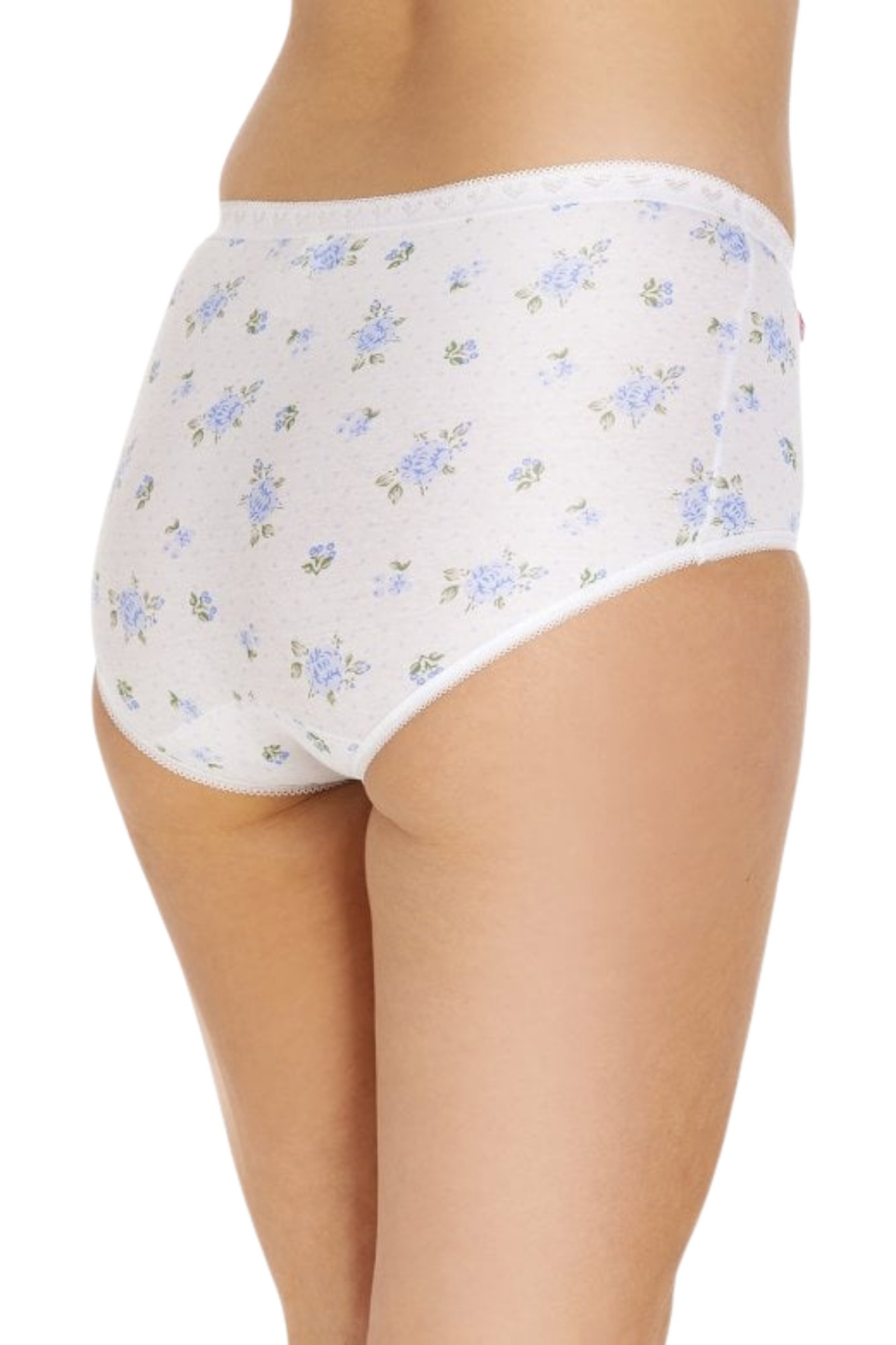 Multi Camille Lingerie Multi 3 Pack Cotton Maxi Briefs, Image 3 of 5