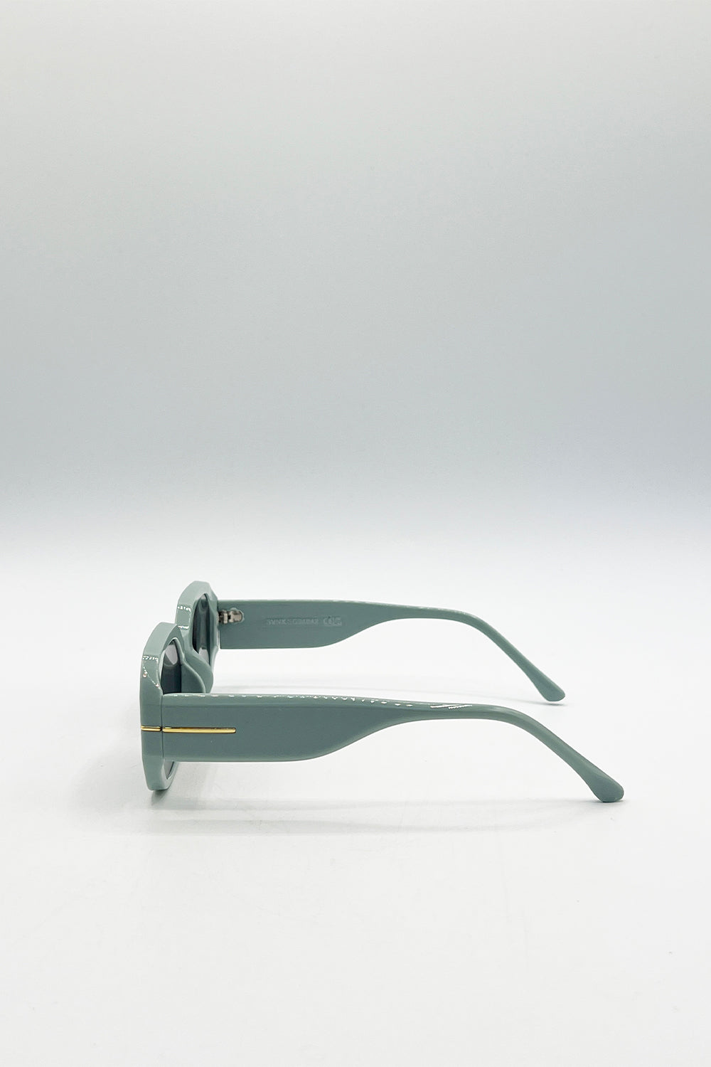 Mint Oval Sunglasses with Wide Arm, Image 3 of 6