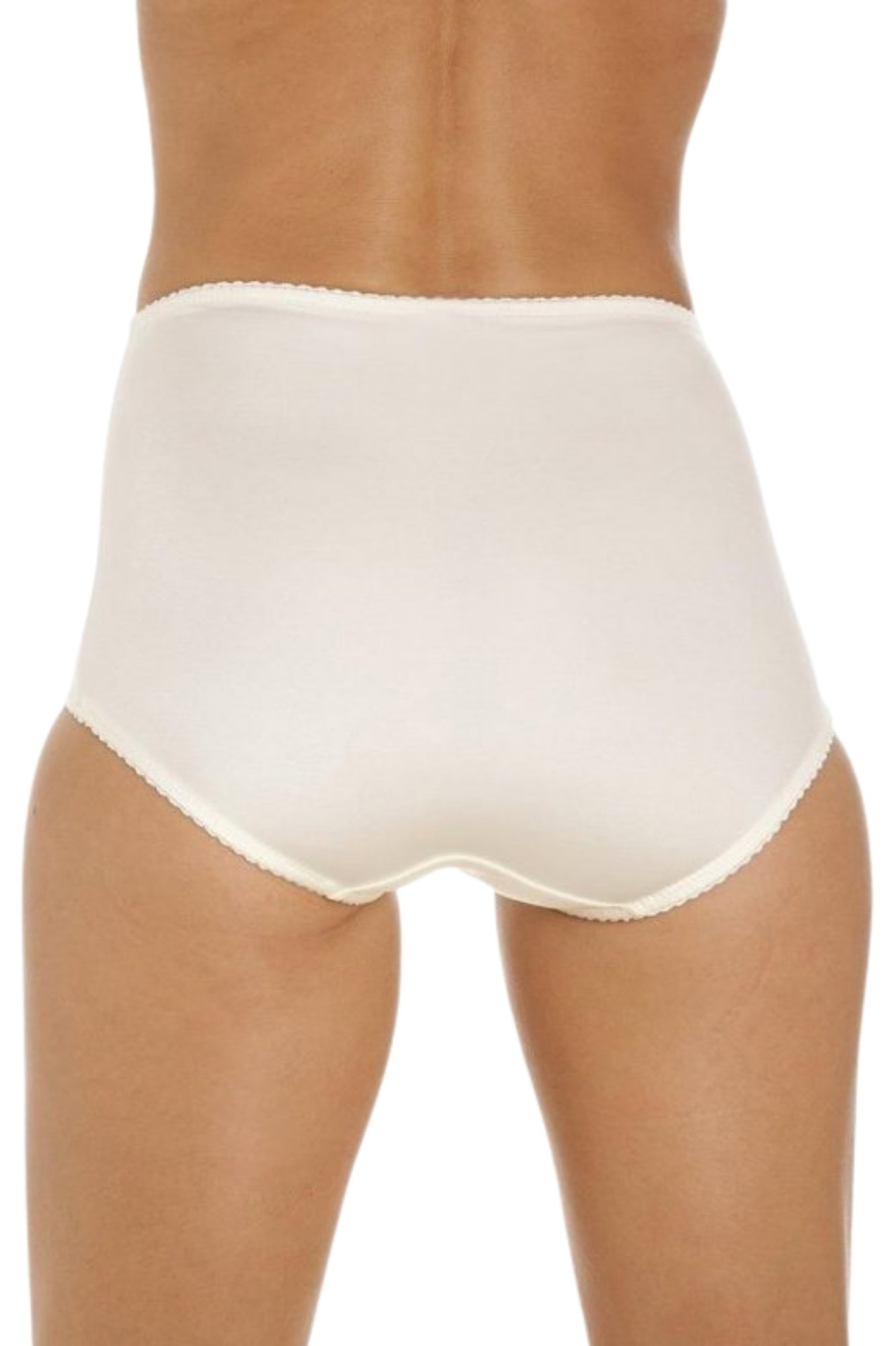 Beige Camille Lingerie Beige High Waist 2 Pack Control Briefs, Image 3 of 4