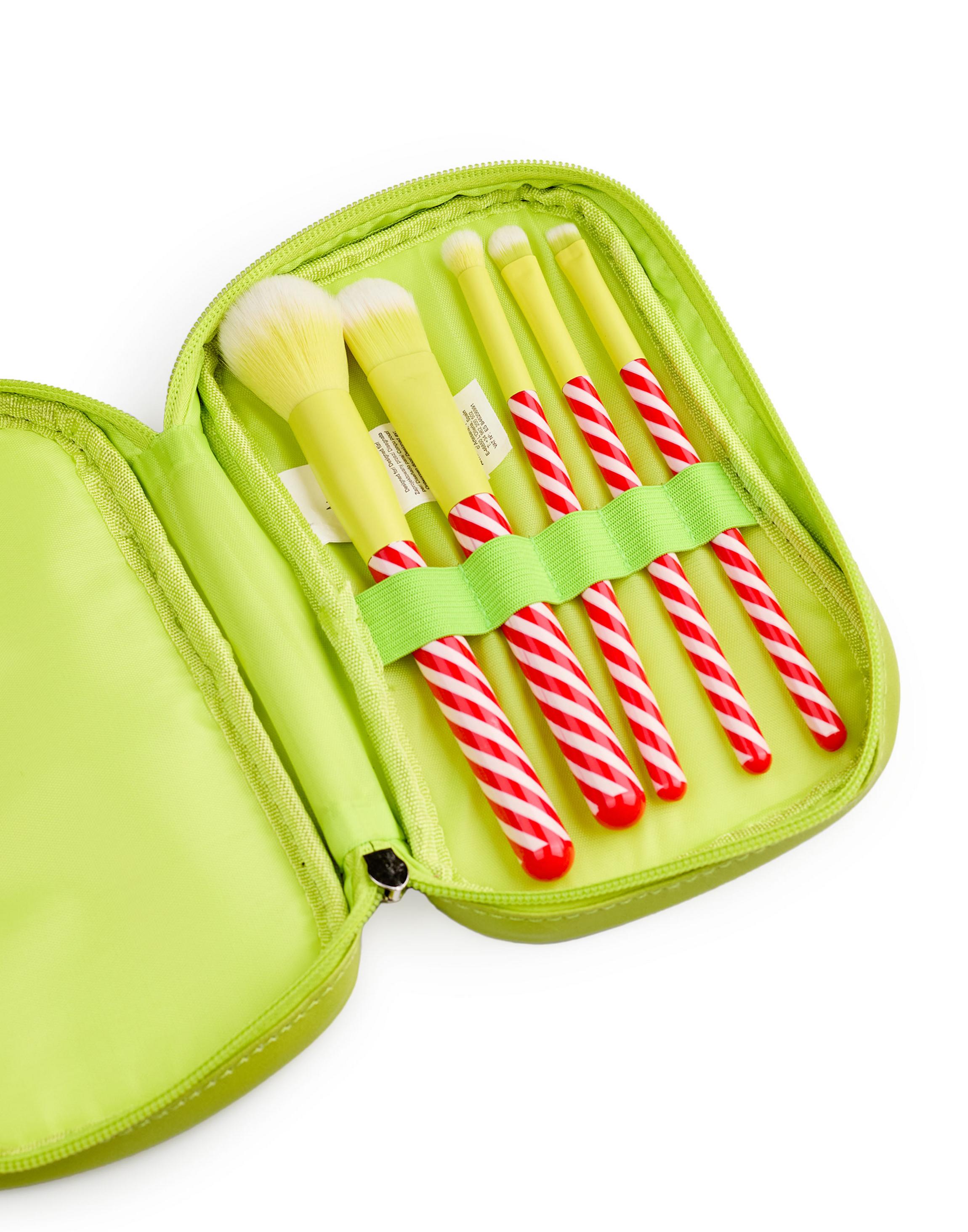 Green The Grinch Character Face Makeup Brush Set, Image 4 of 6