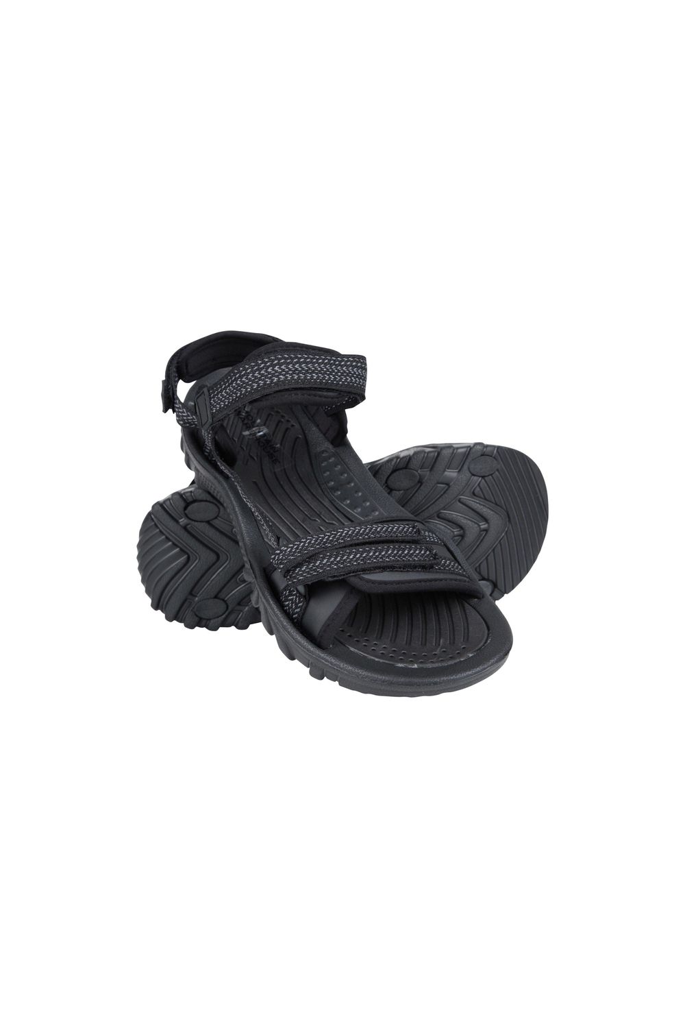 Black Cyprus Chevron Sandals, Image 1 of 6