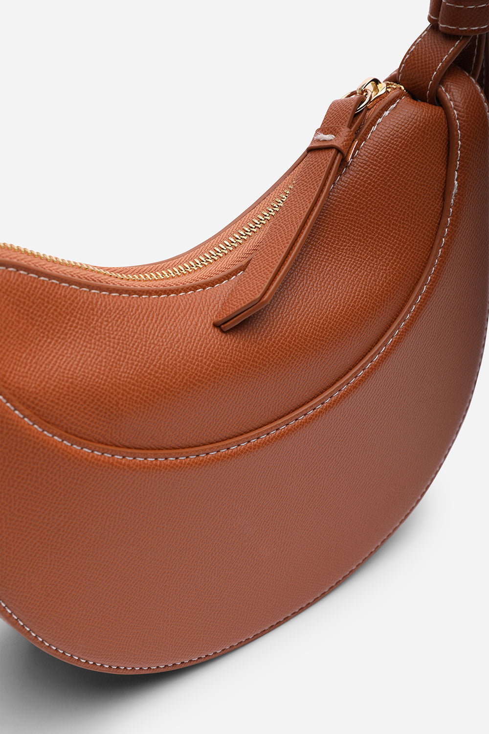 Tan Envie Crescent Faux Leather Shoulder Bag, Image 5 of 6