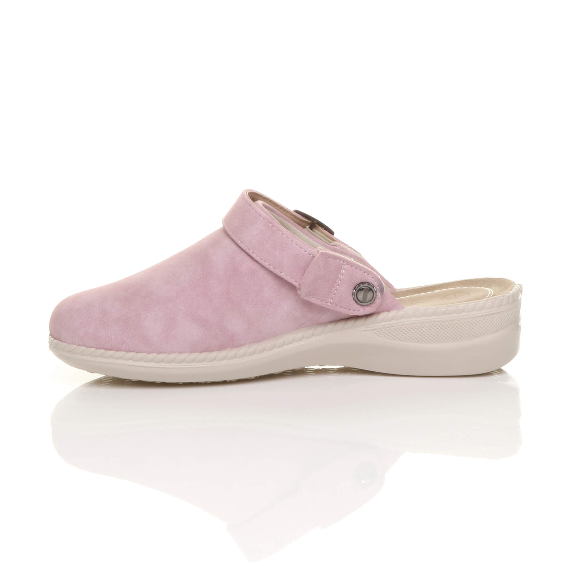 Lilac AJVANI Lilac Low Wedge Slingback Clogs Mules, Image 3 of 6