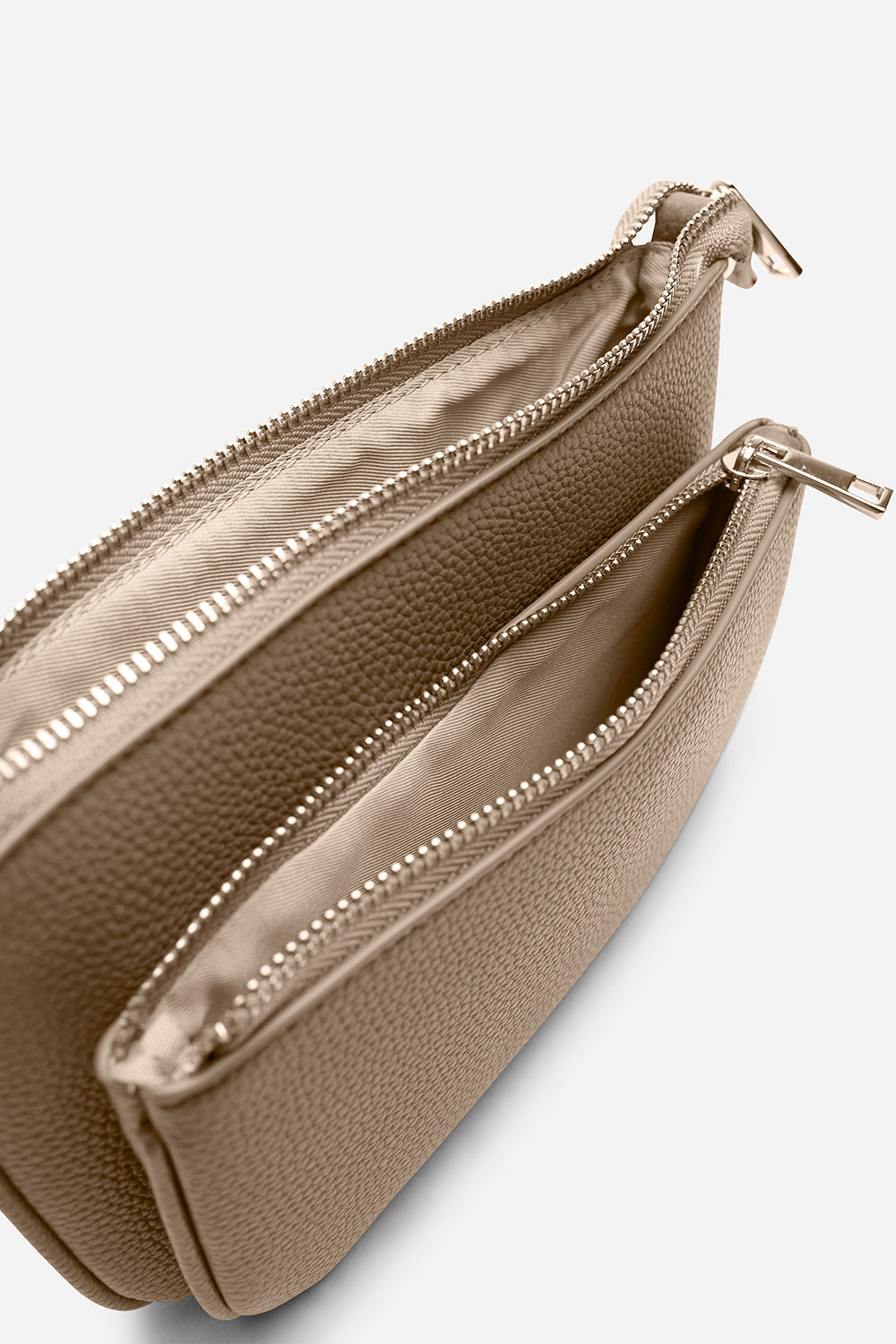 Tan Elani Small Double Zip Cross Body Bag, Image 5 of 7