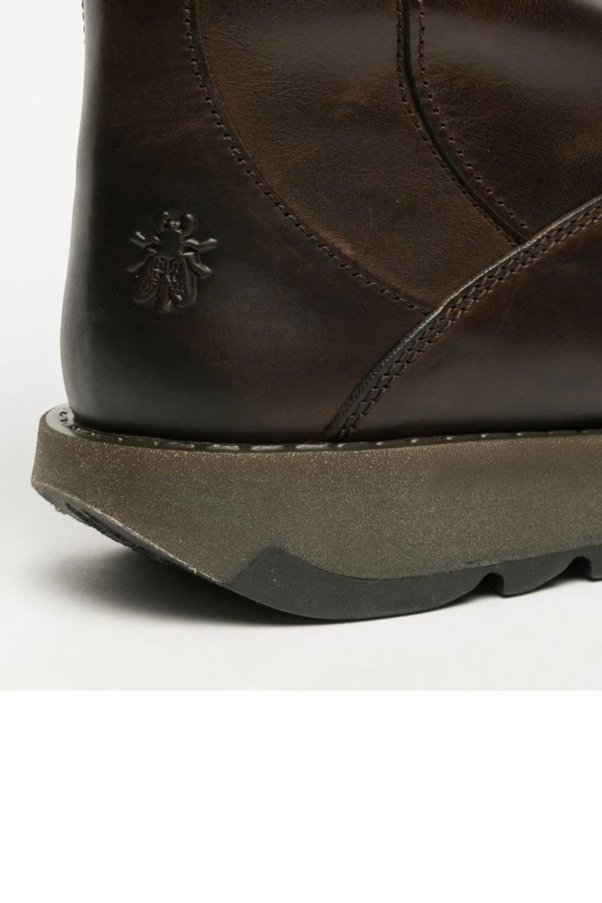 Brown Womens Mid-Calf Platform Boots-MES2913, Image 7 of 8