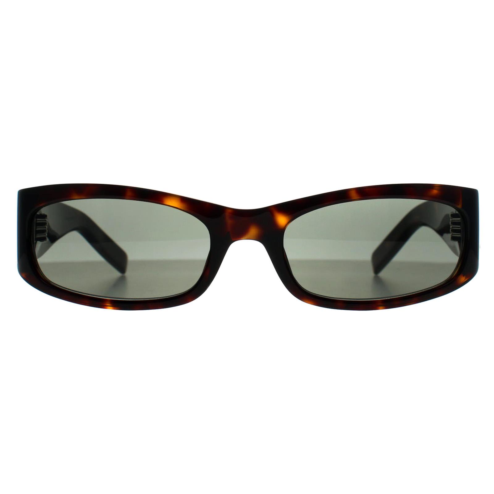Brown Saint Laurent Brown Rectangle Dark Spotted Havana Grey SL M152, Image 1 of 3