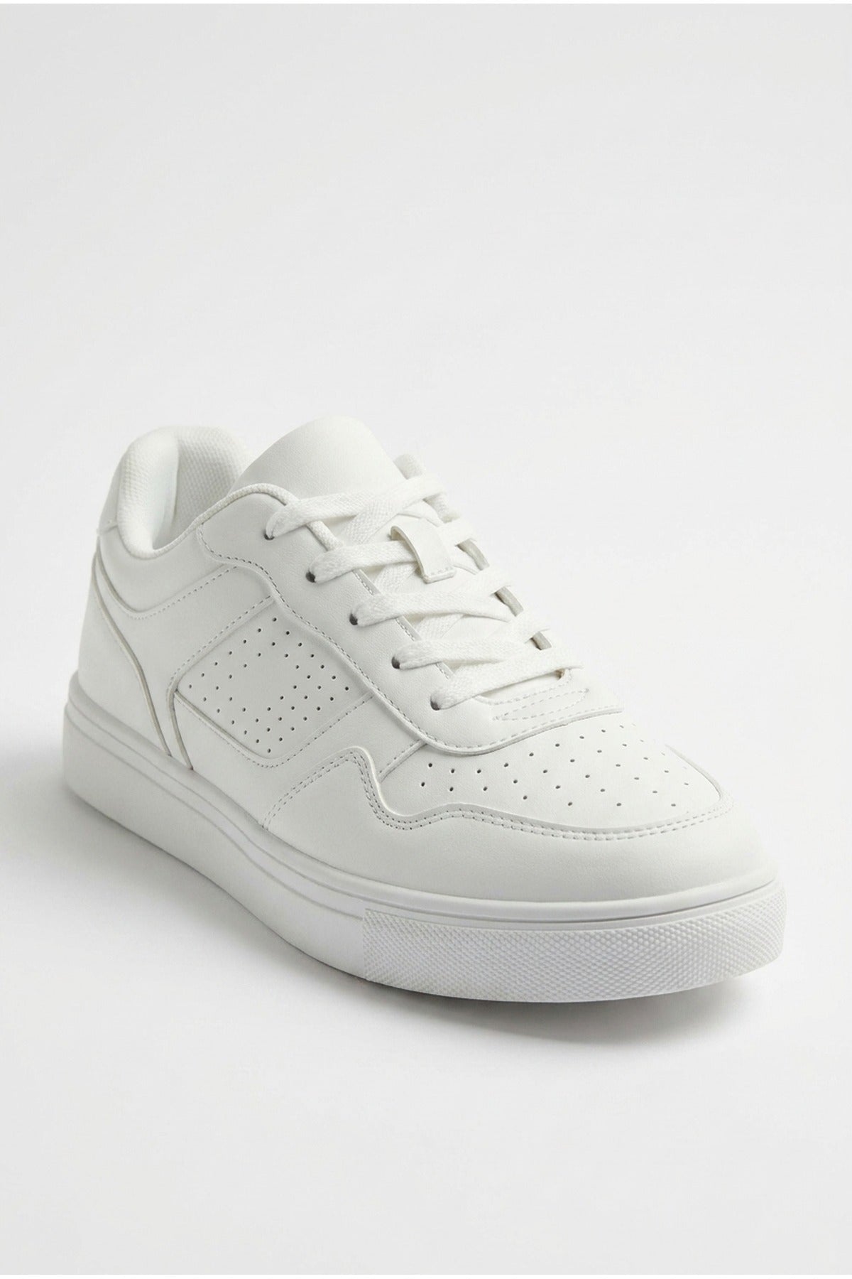 White iKrush White Cordelia Two Tone Panel Chunky Trainers, Image 2 of 5