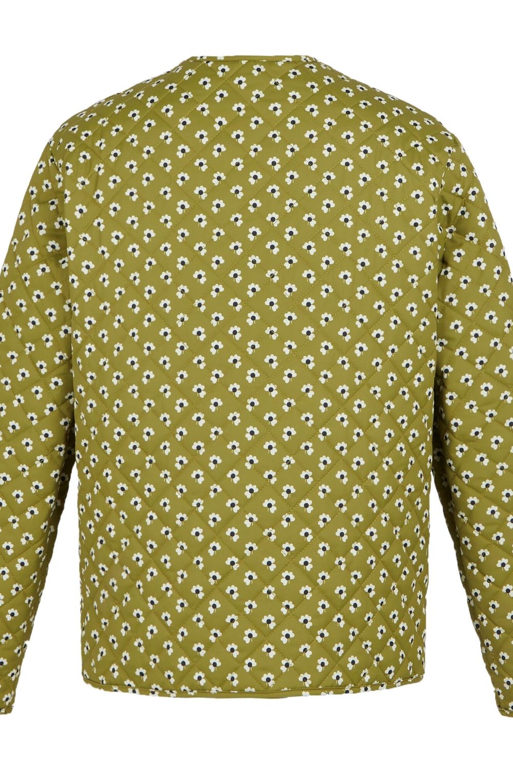 Green Orla Kiely Daisy Quilted Jacket, Image 2 of 4