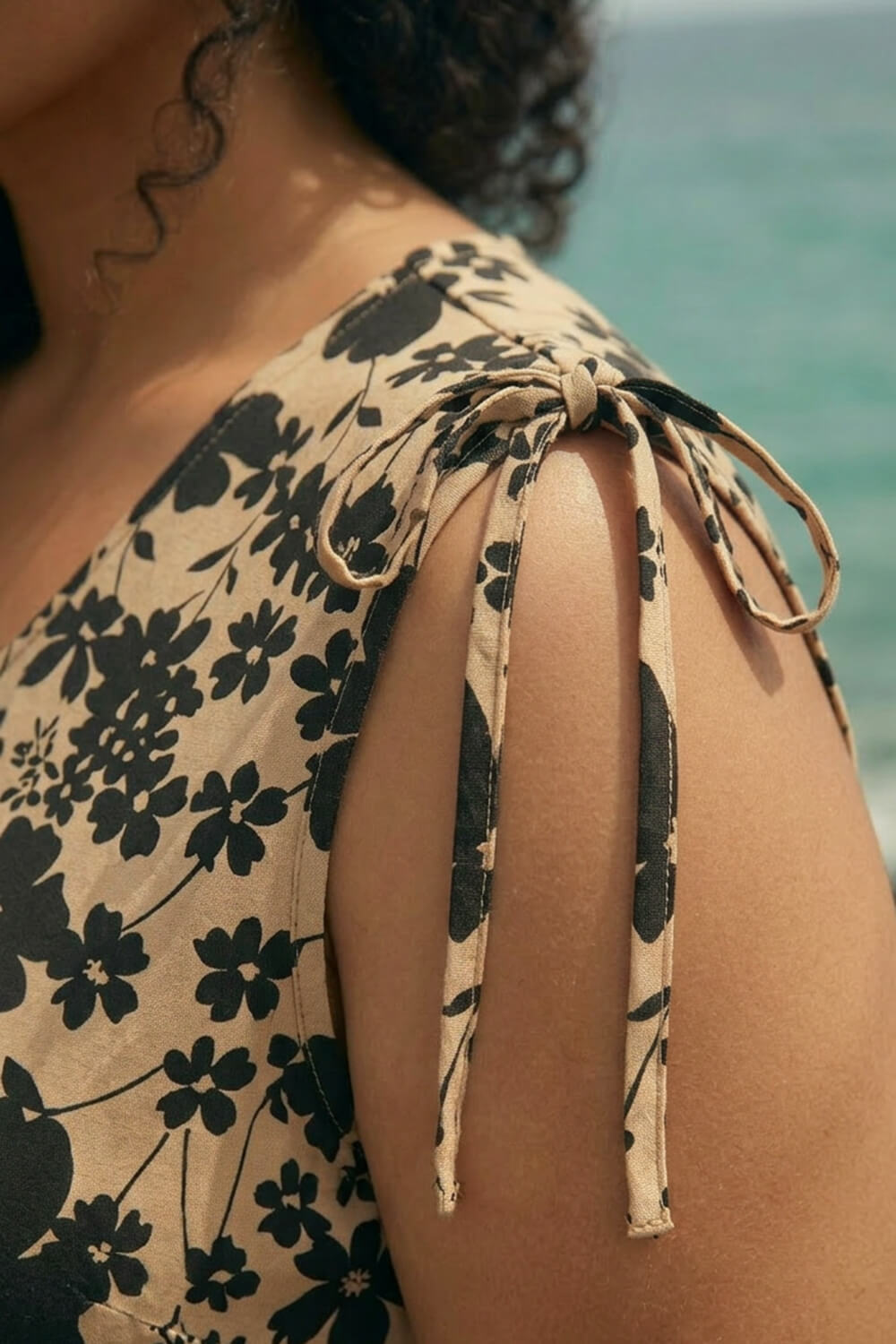 Stone Curve Floral Print Vest Top, Image 5 of 4