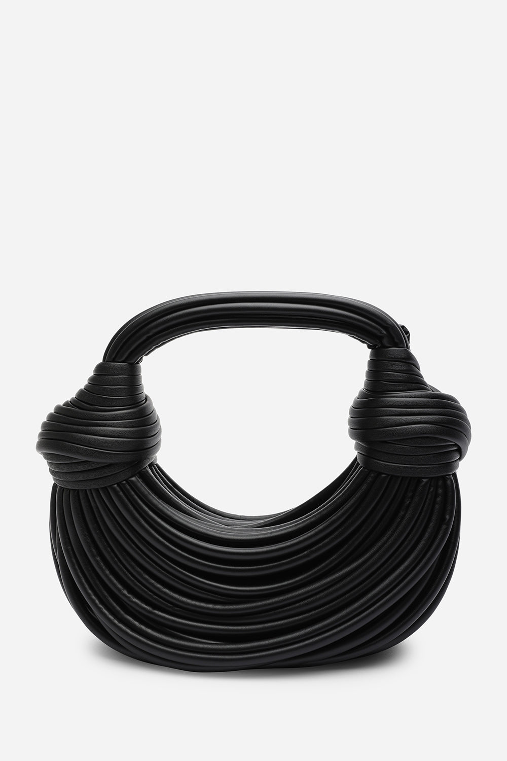 Black Blossom Curved Metallic Shoulder Bag, Image 1 of 6