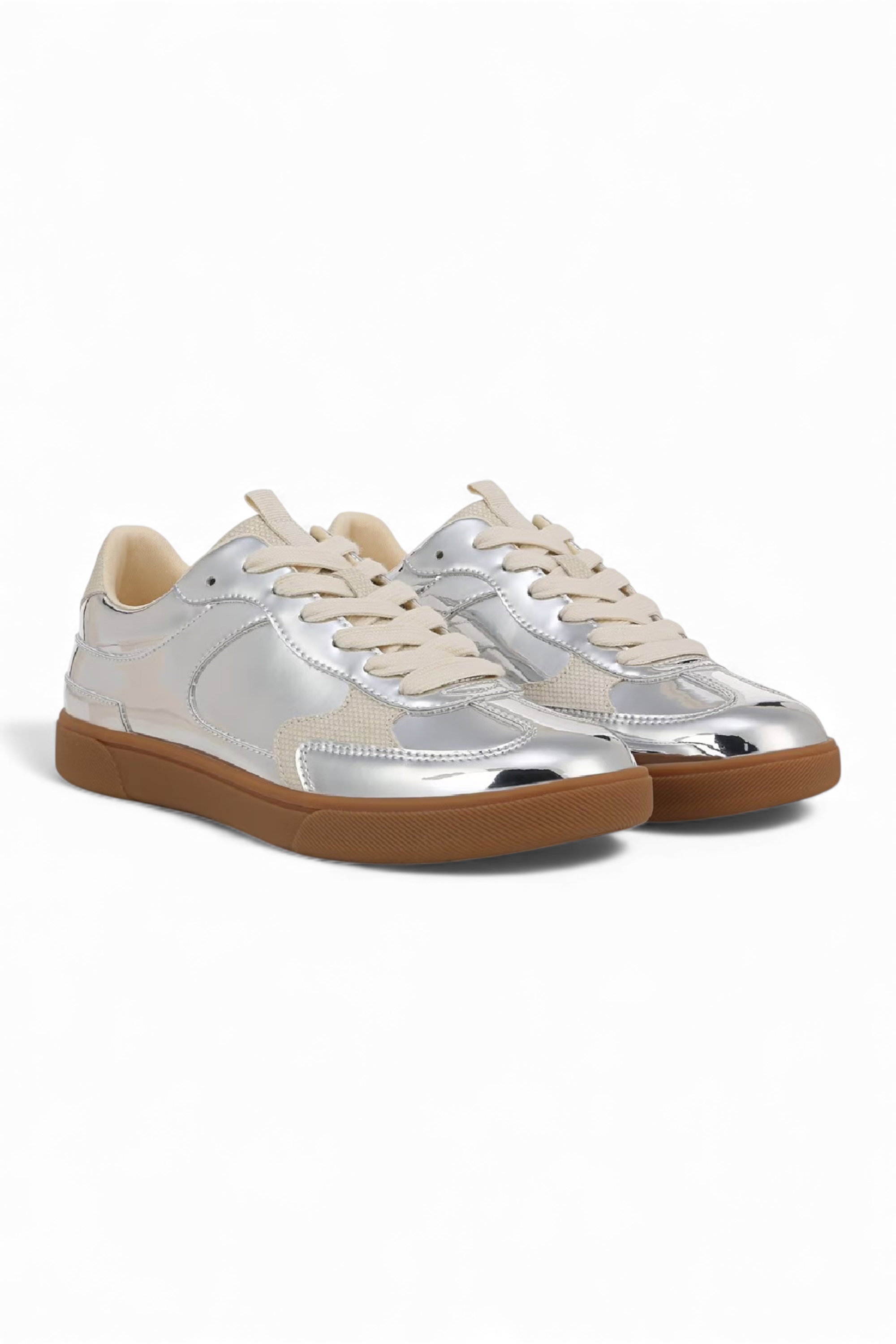 Silver Blowfish Malibu Silver Womens "Tastic" Lace-Up Fashion Sneakers, Image 2 of 6