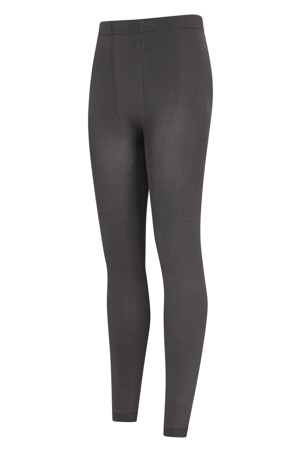 Grey Fluffy Fleece Lined Thermal Leggings, Image 3 of 4