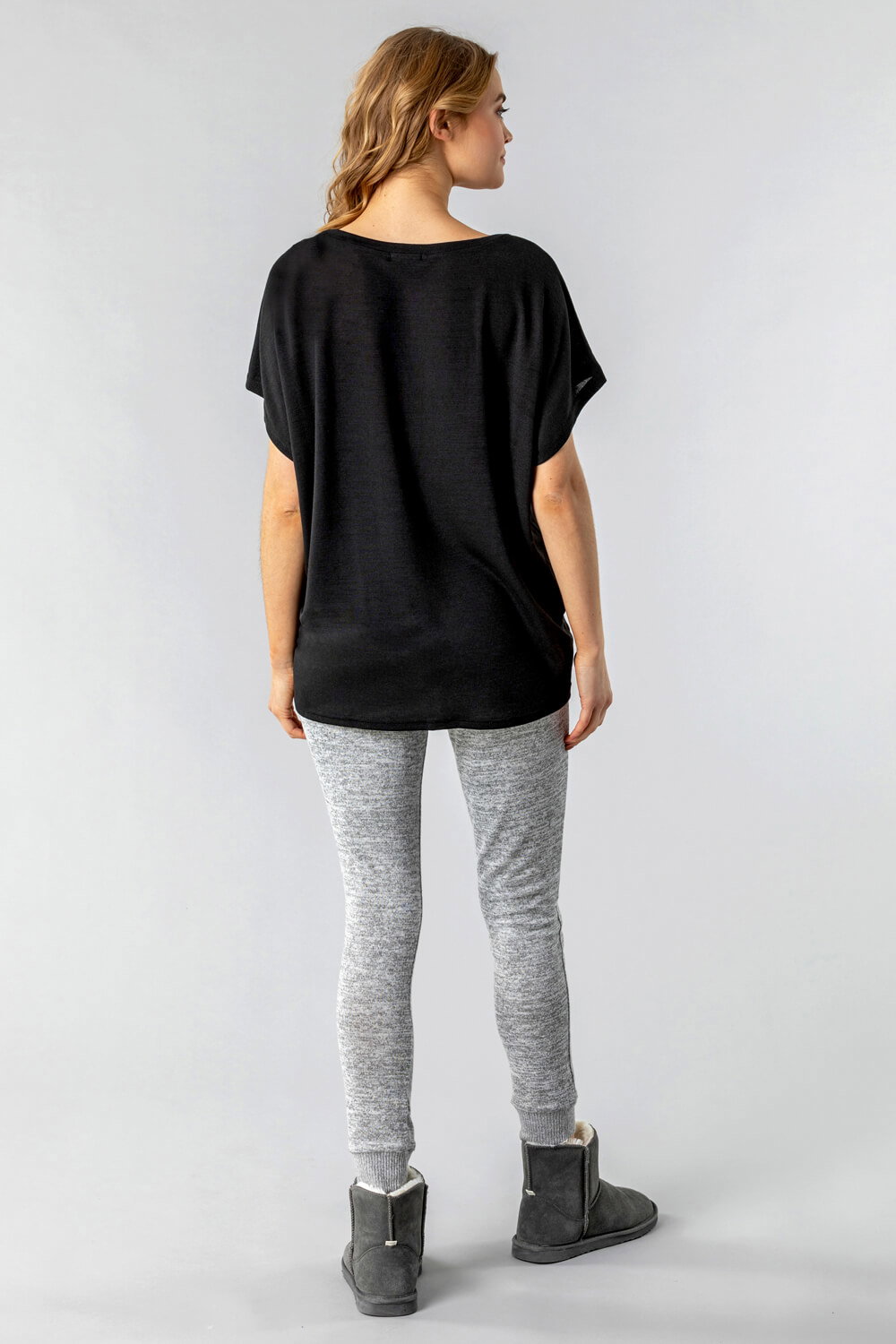 Black Diamante Embellished Animal Heart Top, Image 4 of 4