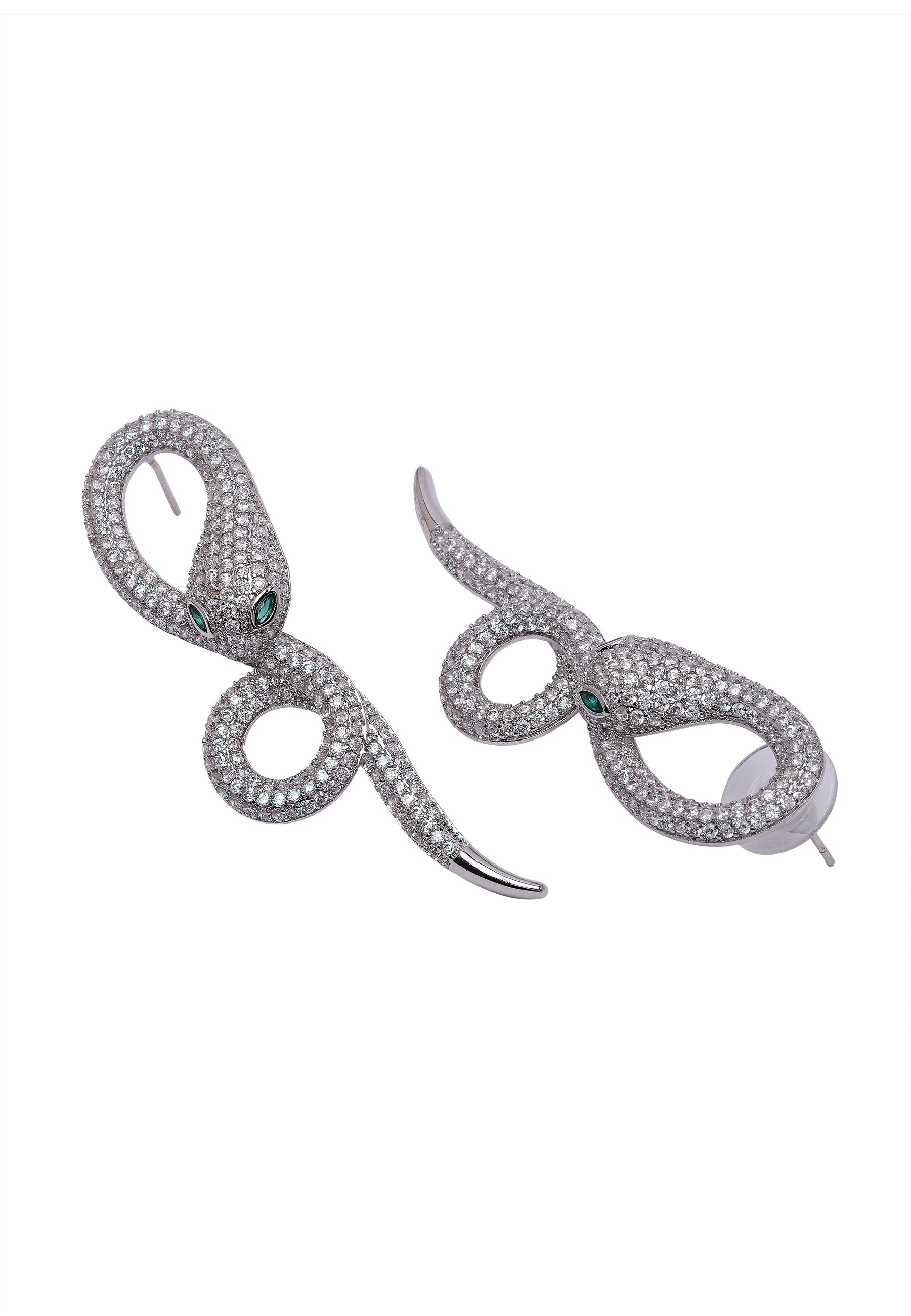 Silver Diva Serpent Ear-Cuff, Image 3 of 5