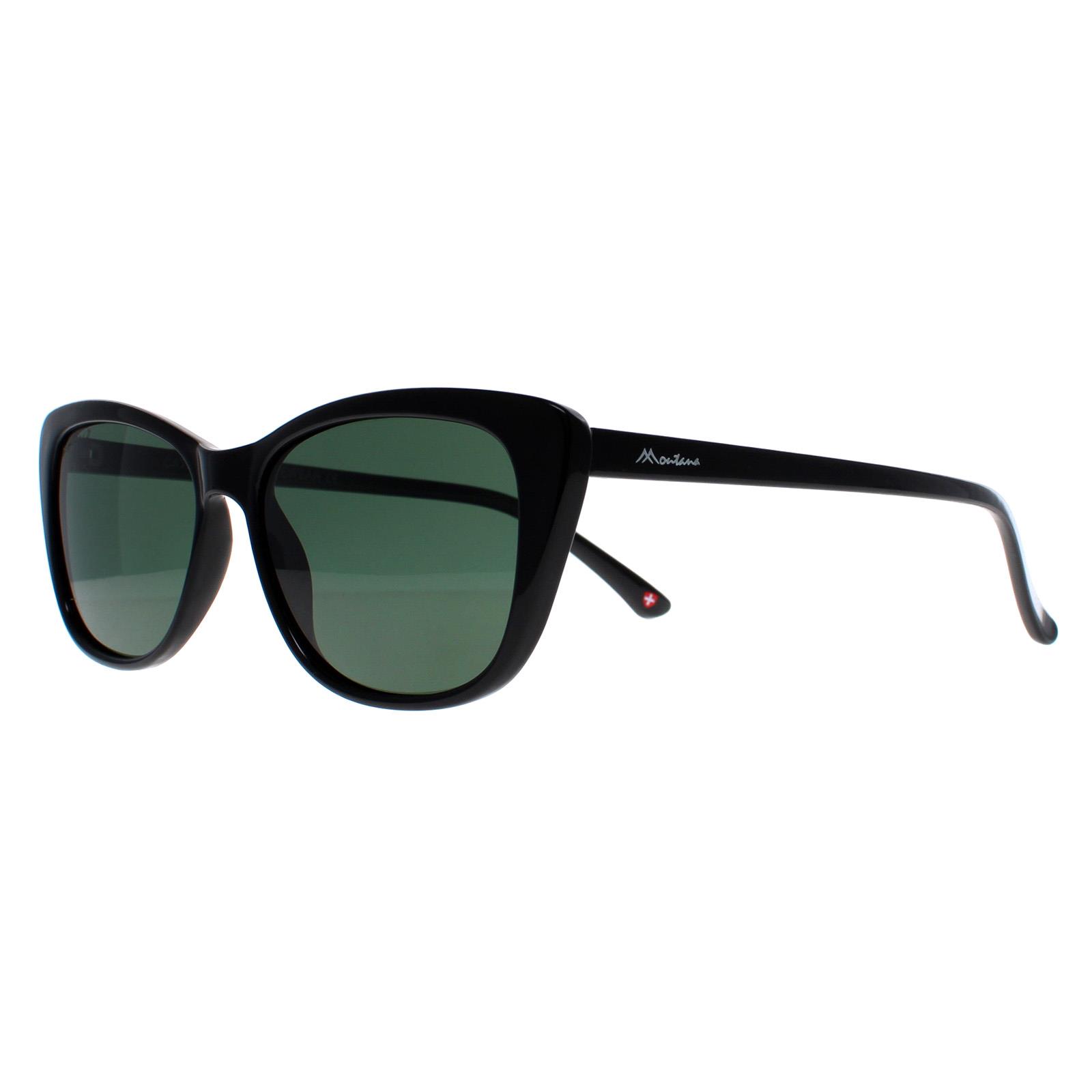 Black Cat Eye Black G15 Green Polarized MP42, Image 2 of 4
