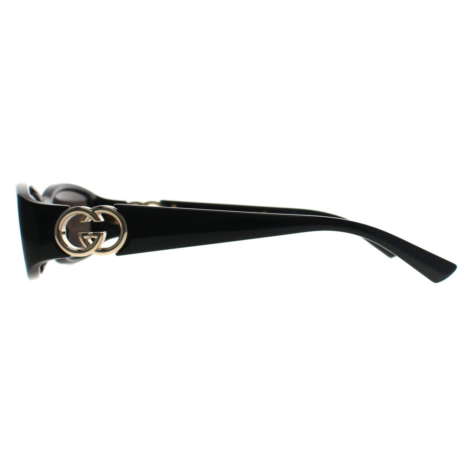 Black Gucci Black Rectangle Black Gold Grey GG1661S, Image 3 of 3