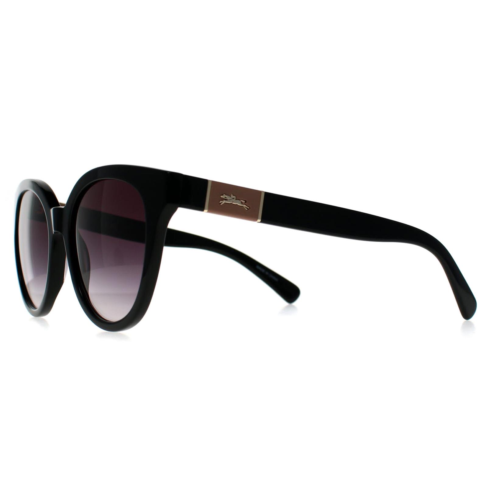 Black Longchamp Black Round Black Purple Gradient LO697S, Image 3 of 3
