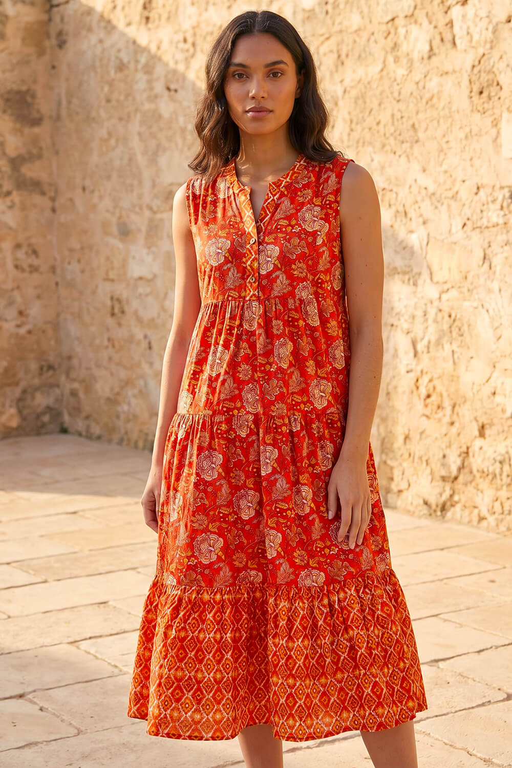 open lace back dress Orange 1950s Halloween Pumpkin Swing Dress