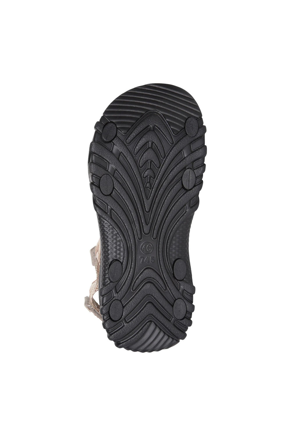 Taupe Cyprus Chevron Sandals, Image 5 of 6