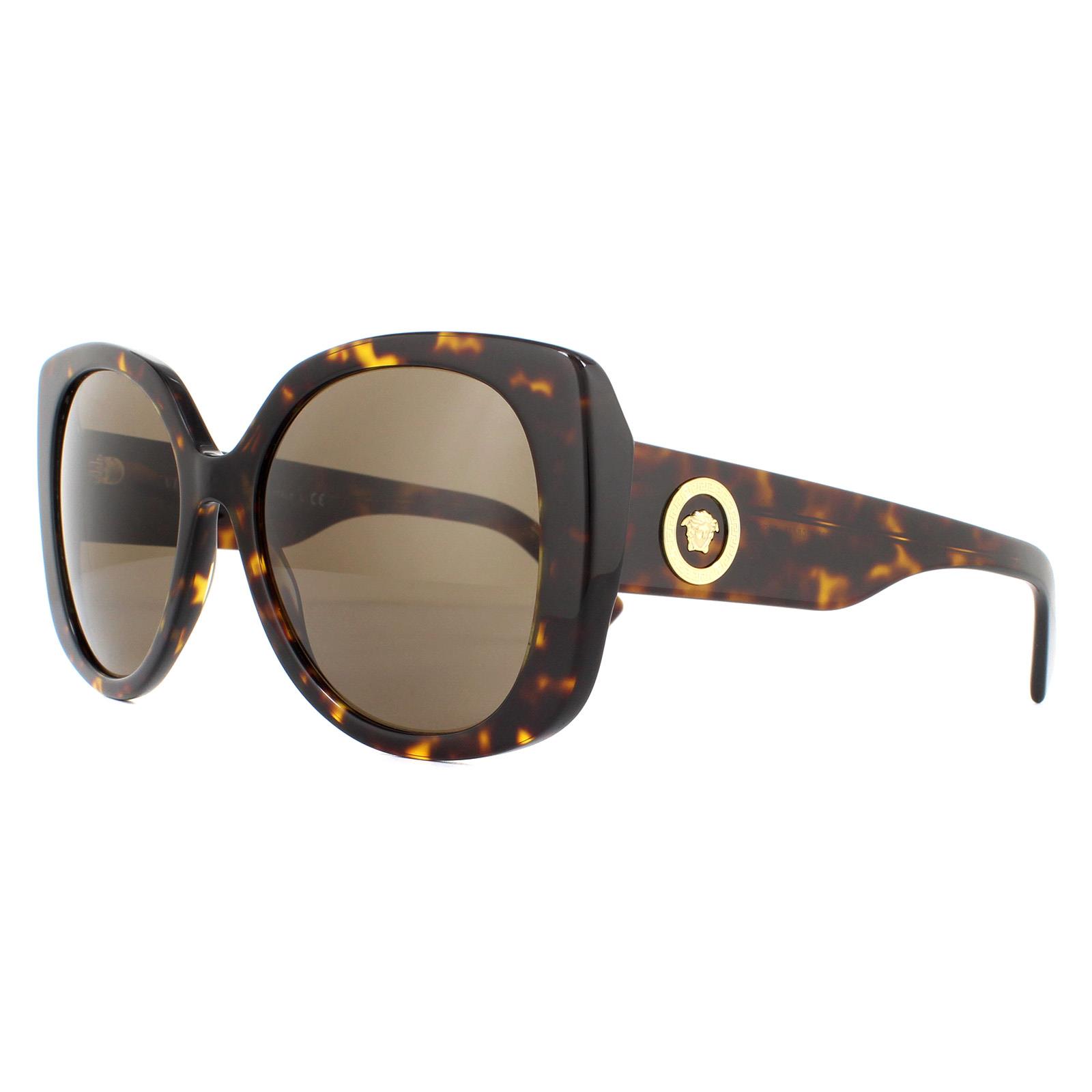 Brown Square Havana Dark Brown Sunglasses, Image 2 of 6